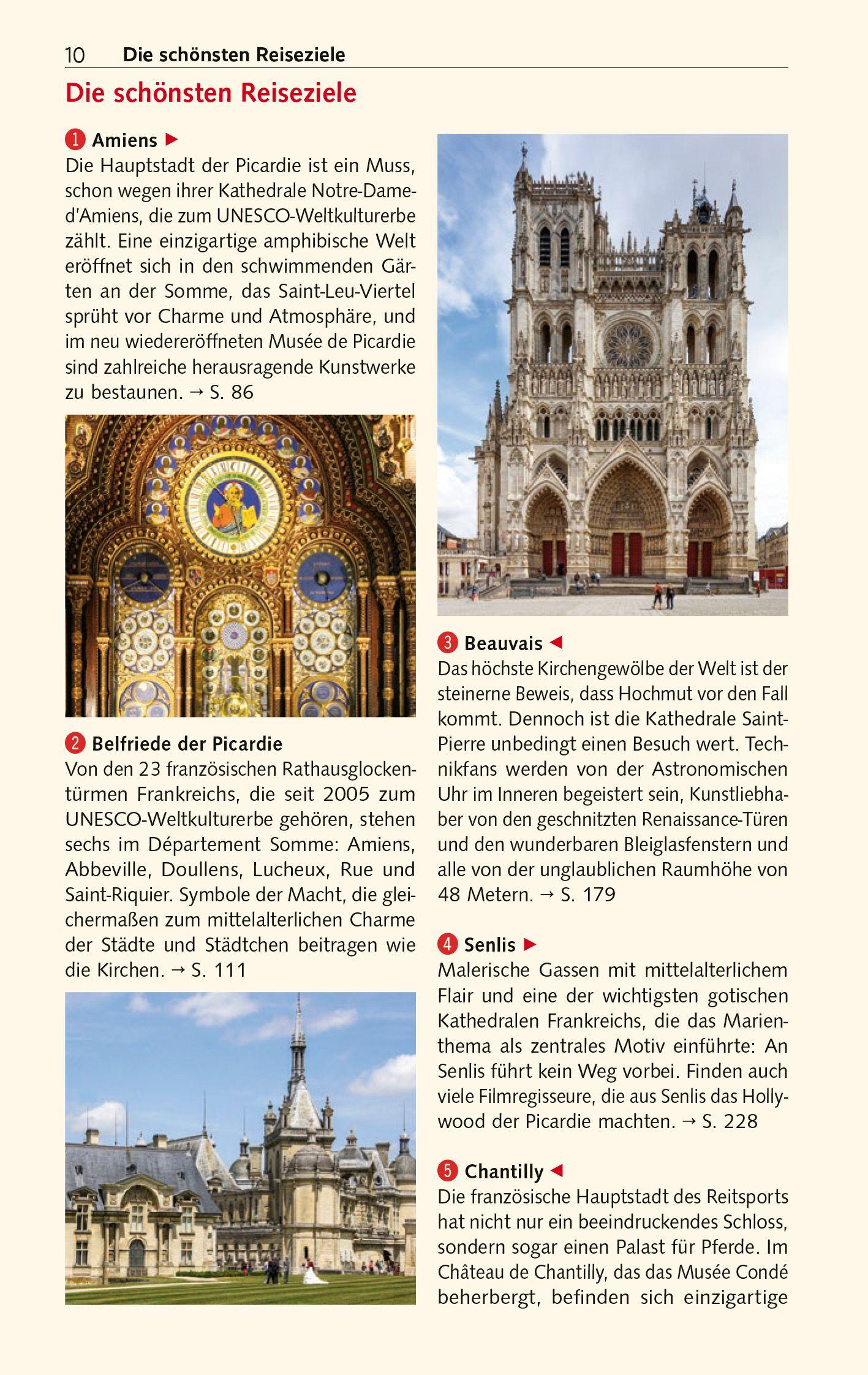 Beispielinhalt (Bild) TRESCHER Reiseführer Picardie