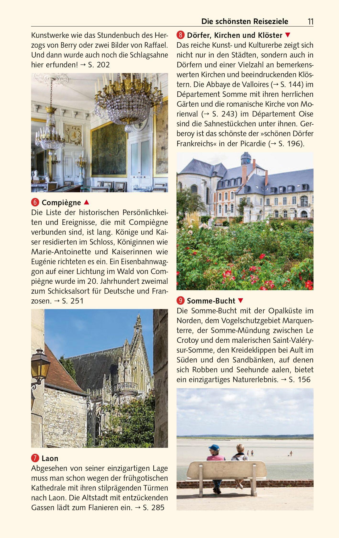 Beispielinhalt (Bild) TRESCHER Reiseführer Picardie