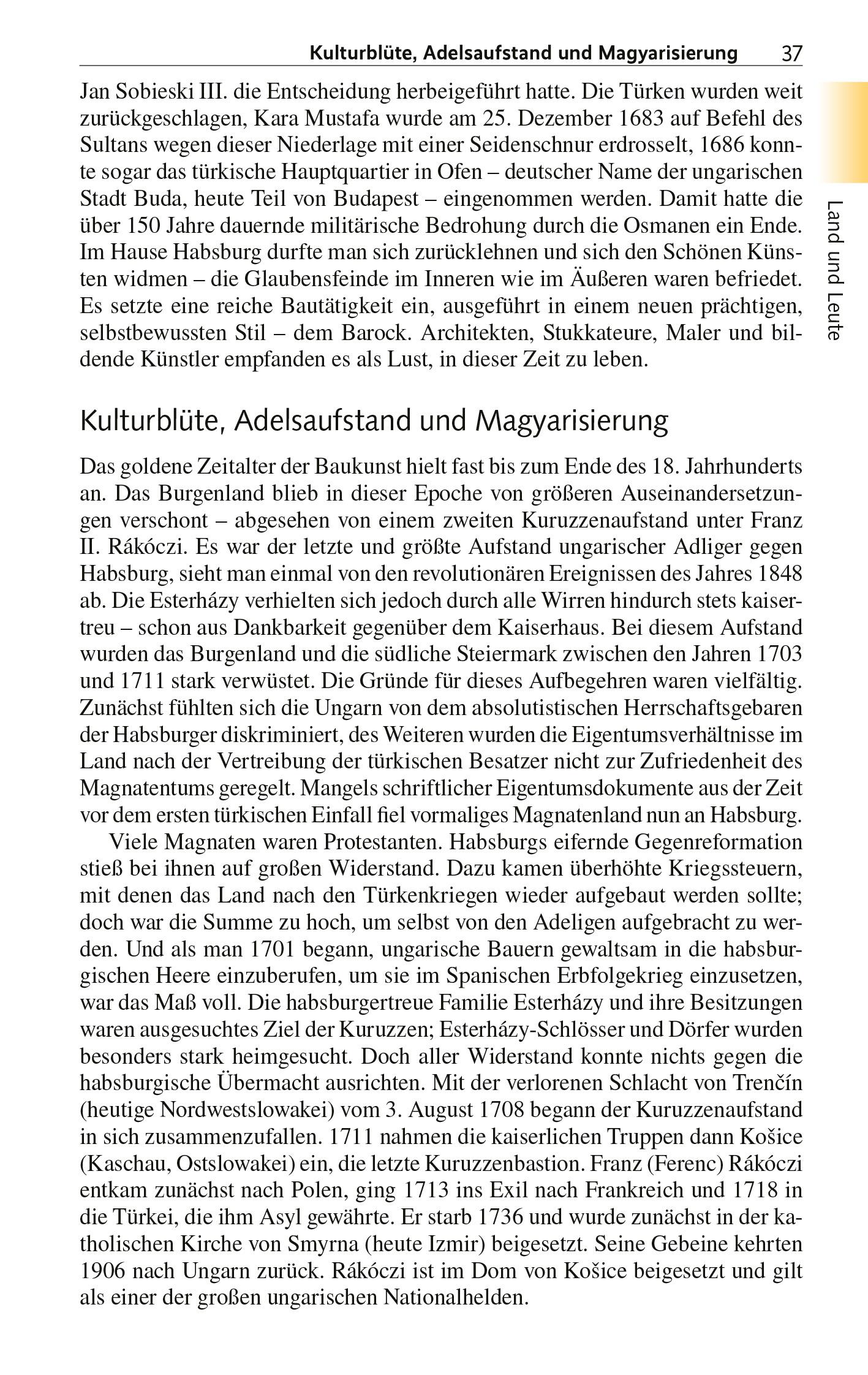 Beispielinhalt (Bild) TRESCHER Reiseführer Burgenland