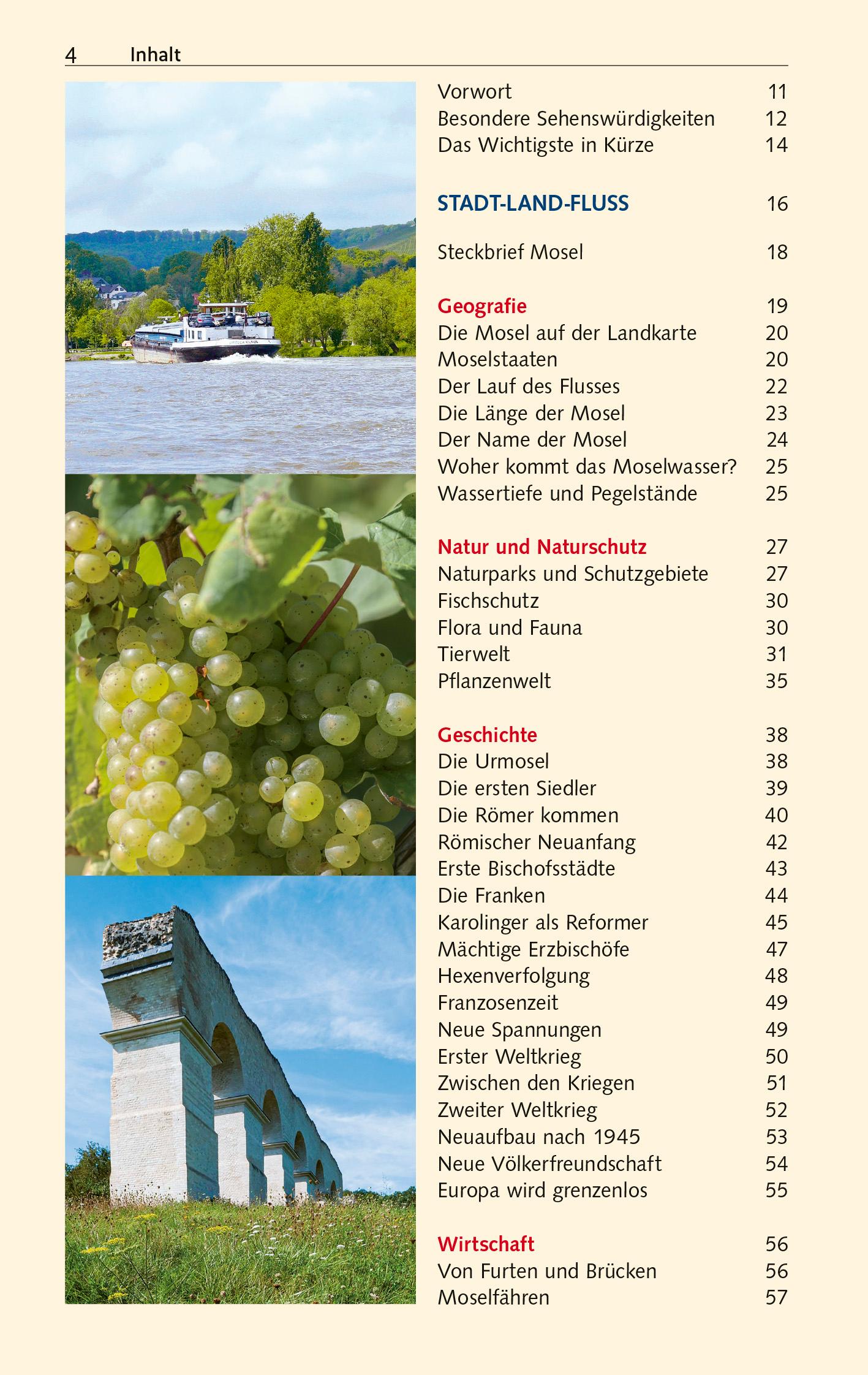 Beispielinhalt (Bild) TRESCHER Reiseführer Mosel