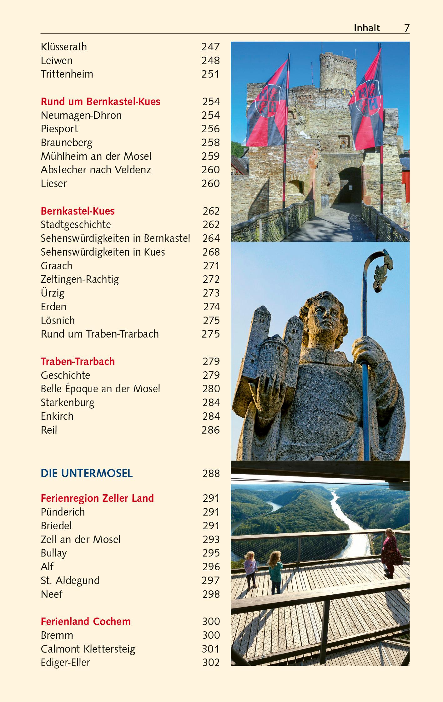 Beispielinhalt (Bild) TRESCHER Reiseführer Mosel