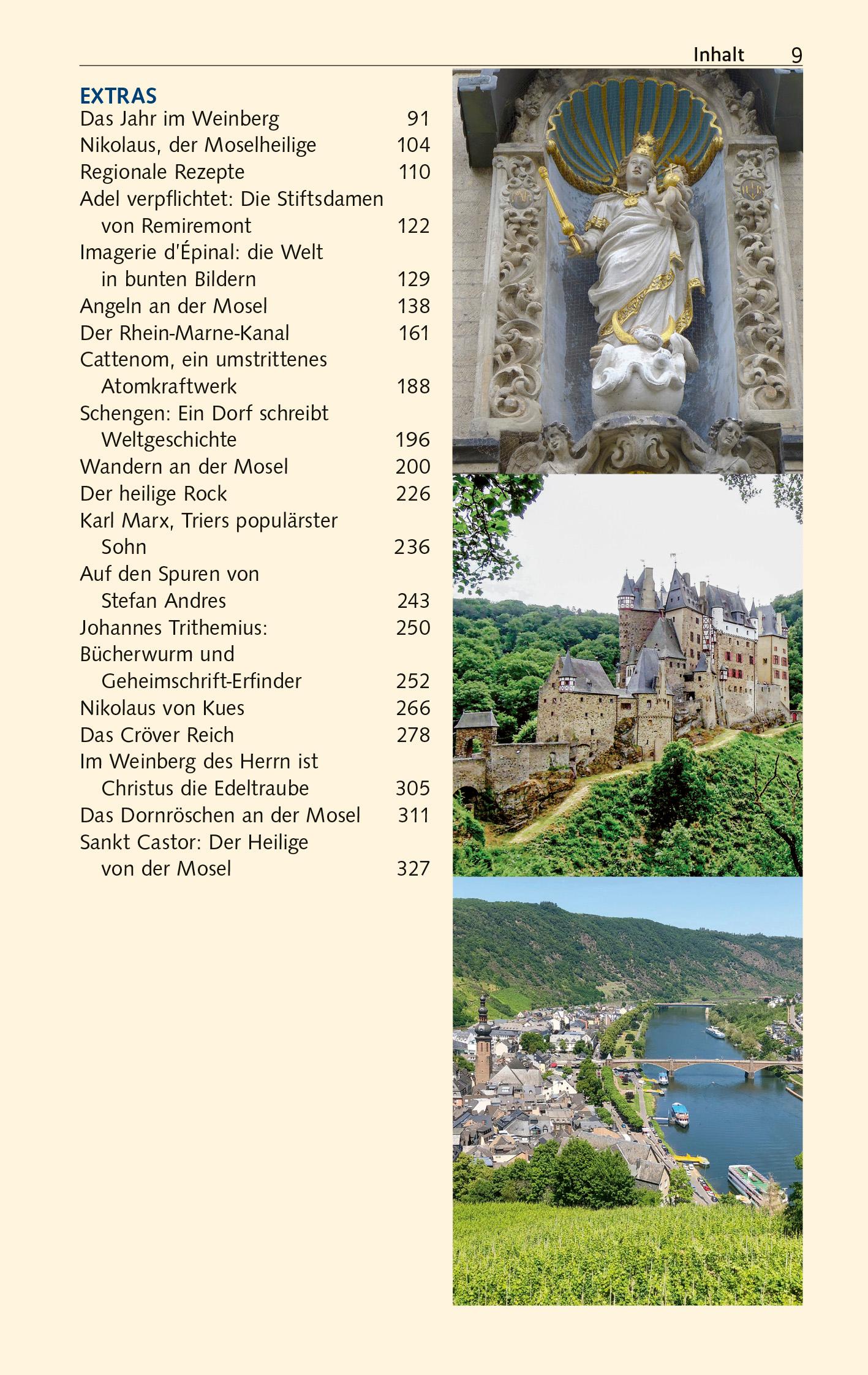Beispielinhalt (Bild) TRESCHER Reiseführer Mosel