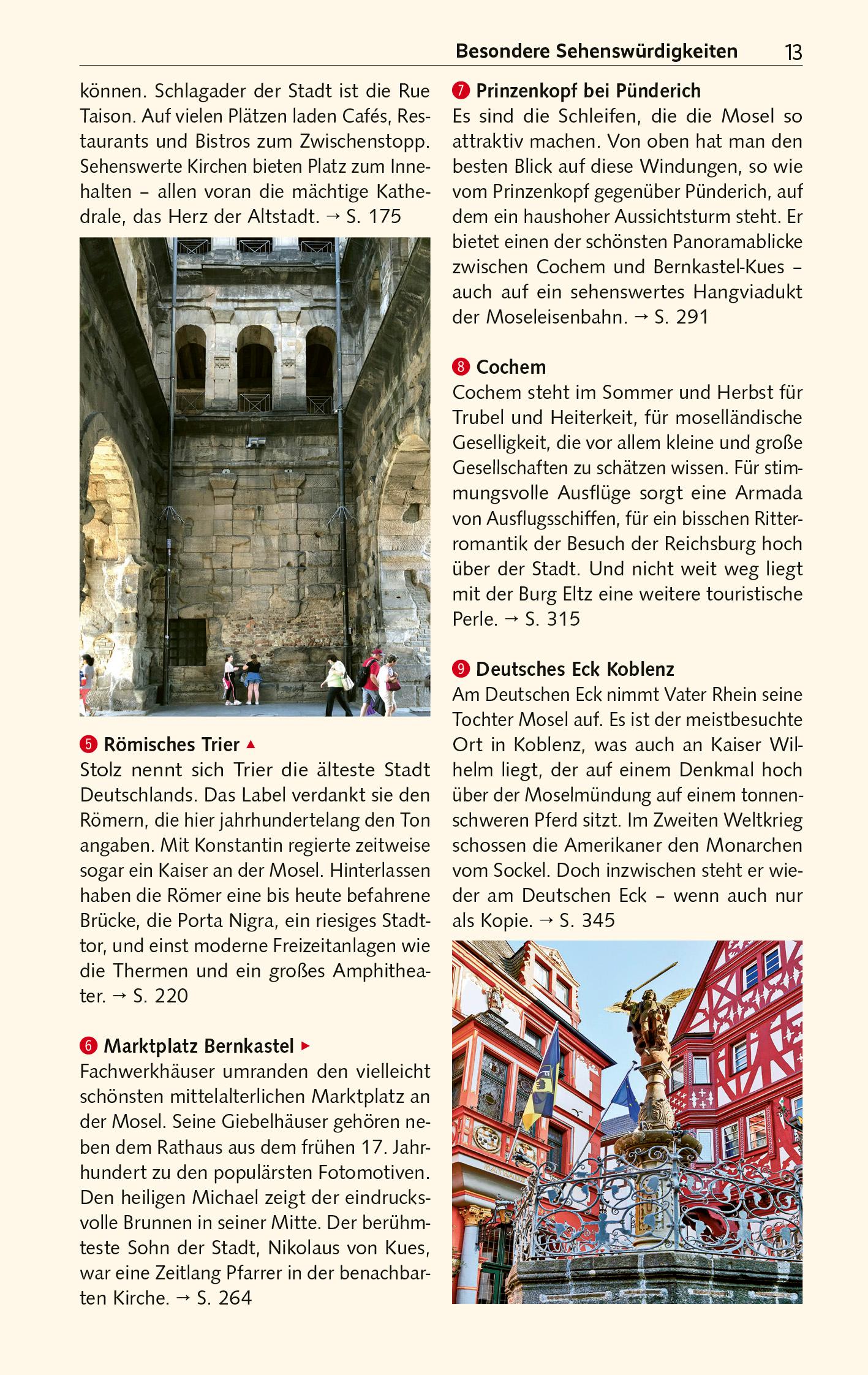 Beispielinhalt (Bild) TRESCHER Reiseführer Mosel