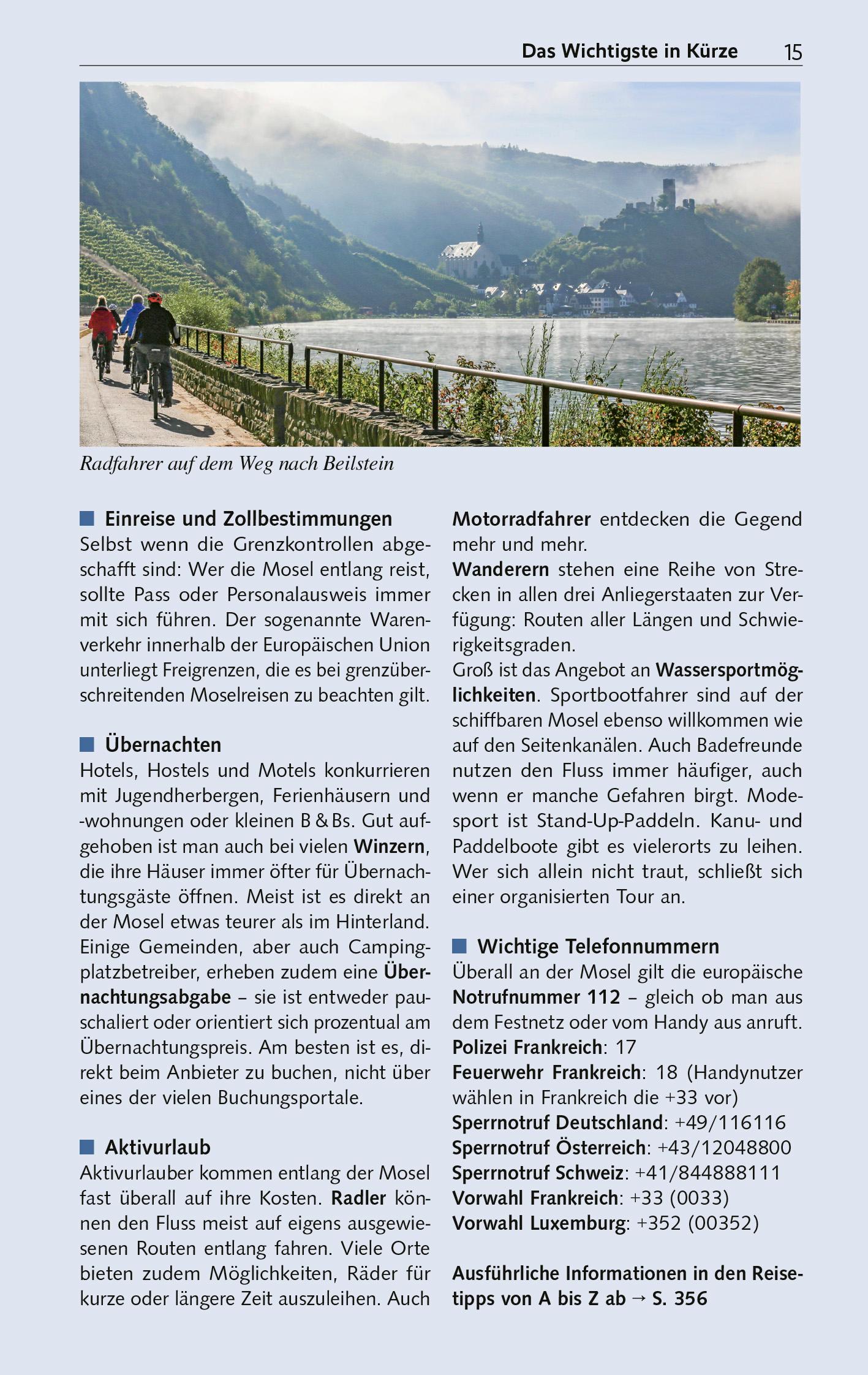 Beispielinhalt (Bild) TRESCHER Reiseführer Mosel