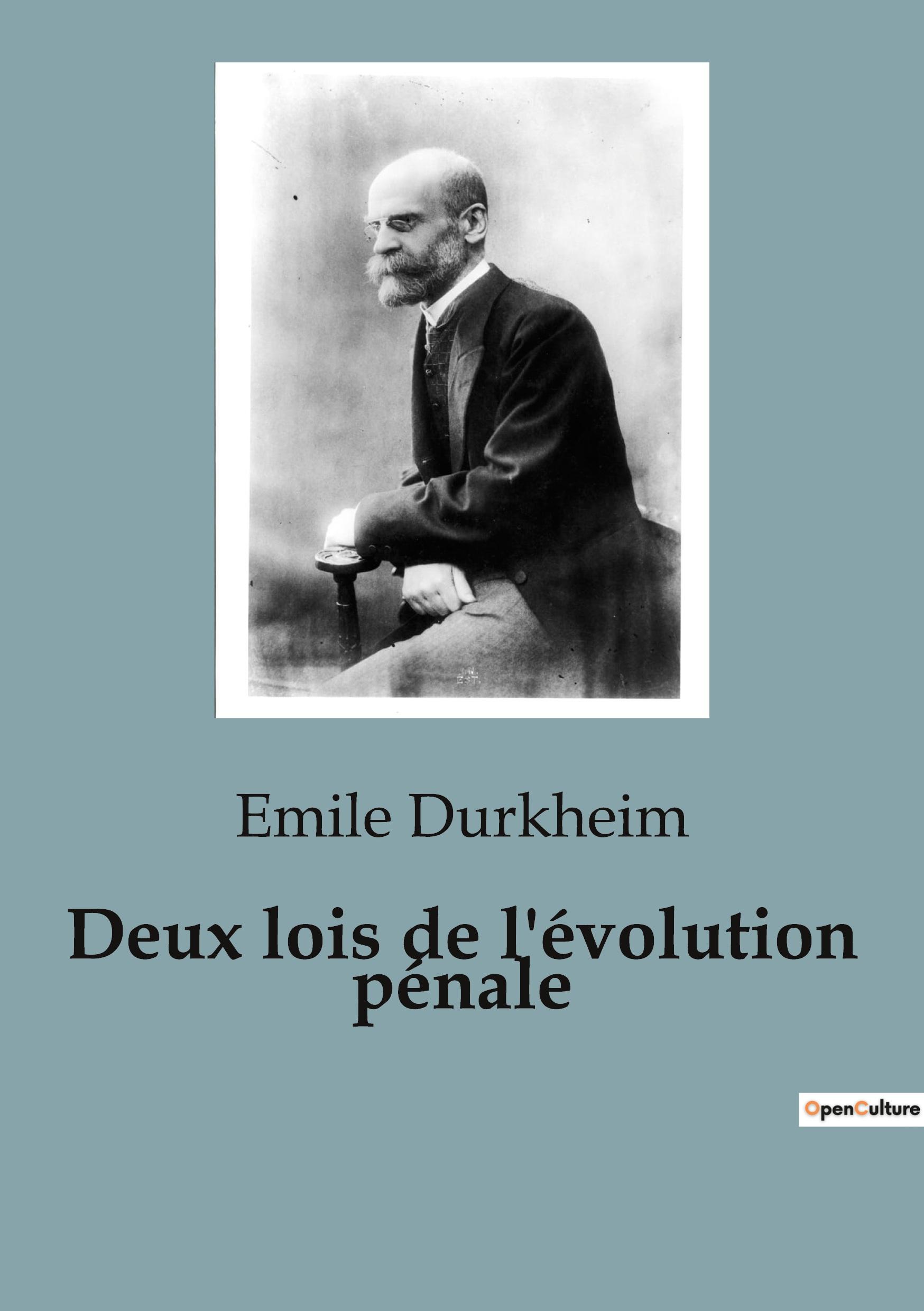 Vorderes Coverbild Deux lois de l'évolution pénale