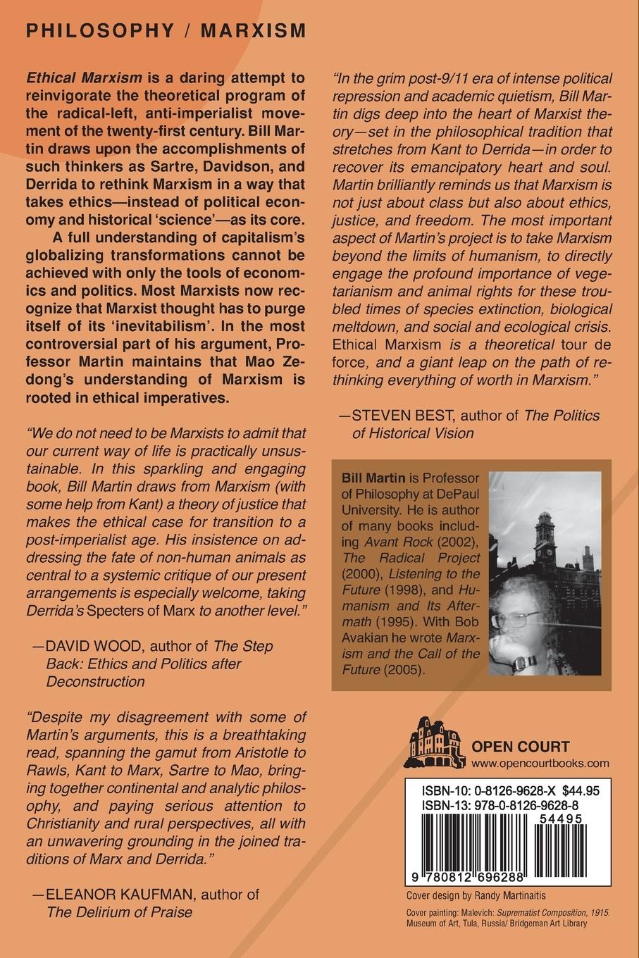 Rückseitencover Ethical Marxism