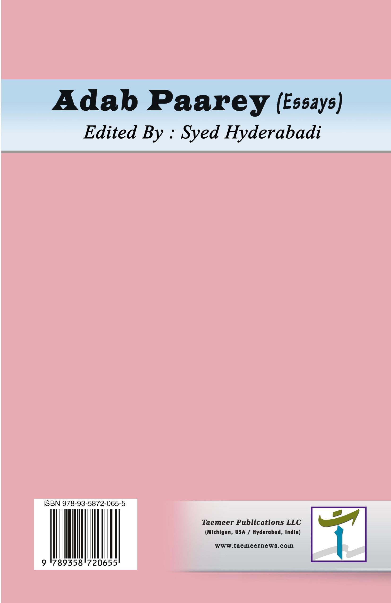 Vorderes Coverbild Adab Paarey