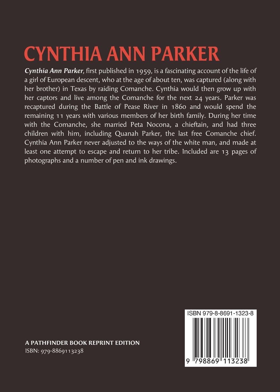 Rückseitencover Cynthia Ann Parker