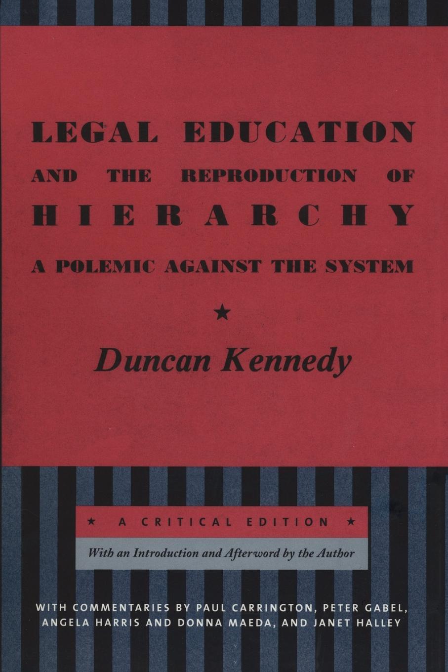 Vorderes Coverbild Legal Education and the Reproduction of Hierarchy