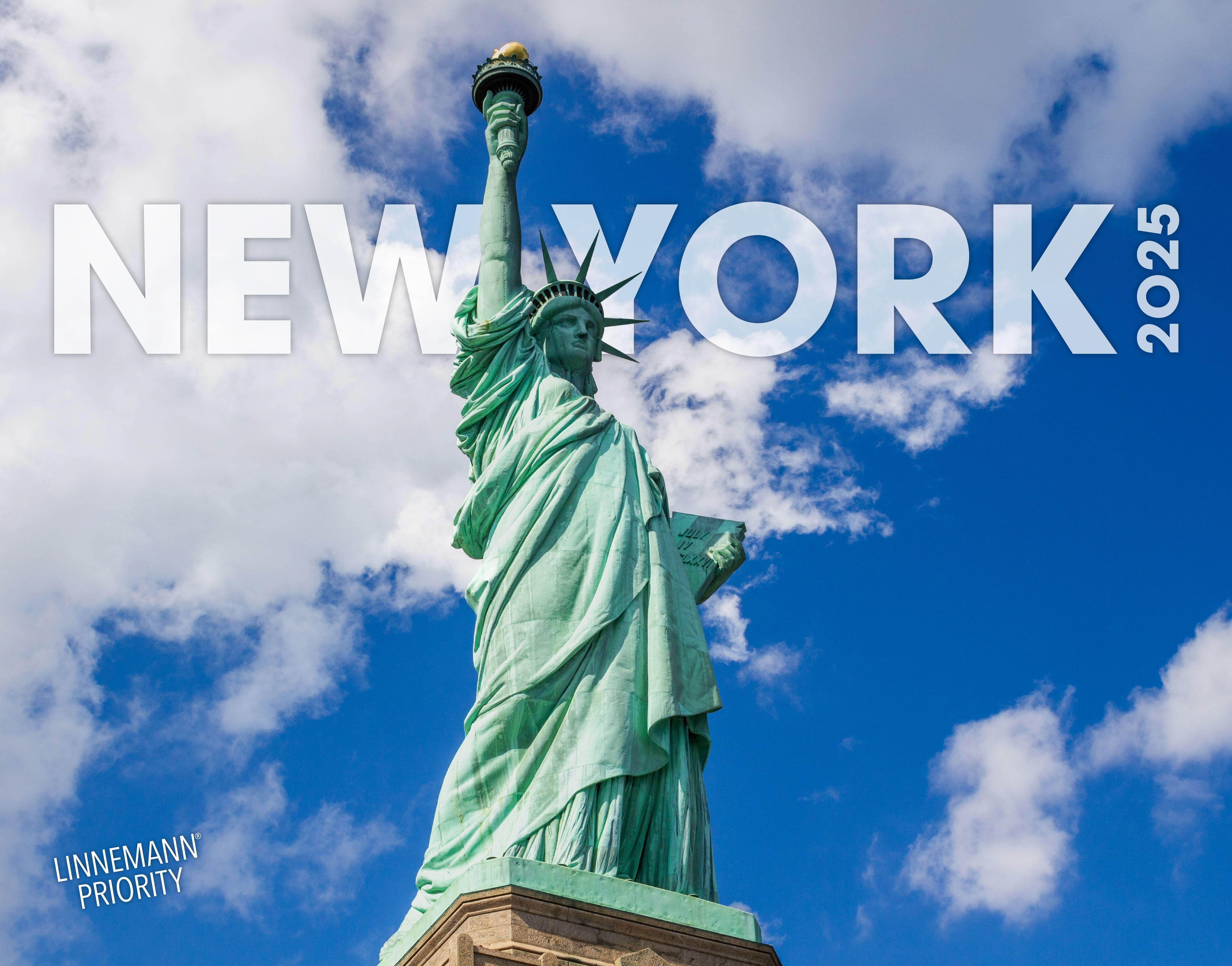 Vorderes Coverbild New York 2025 Großformat-Kalender 58 x 45,5 cm