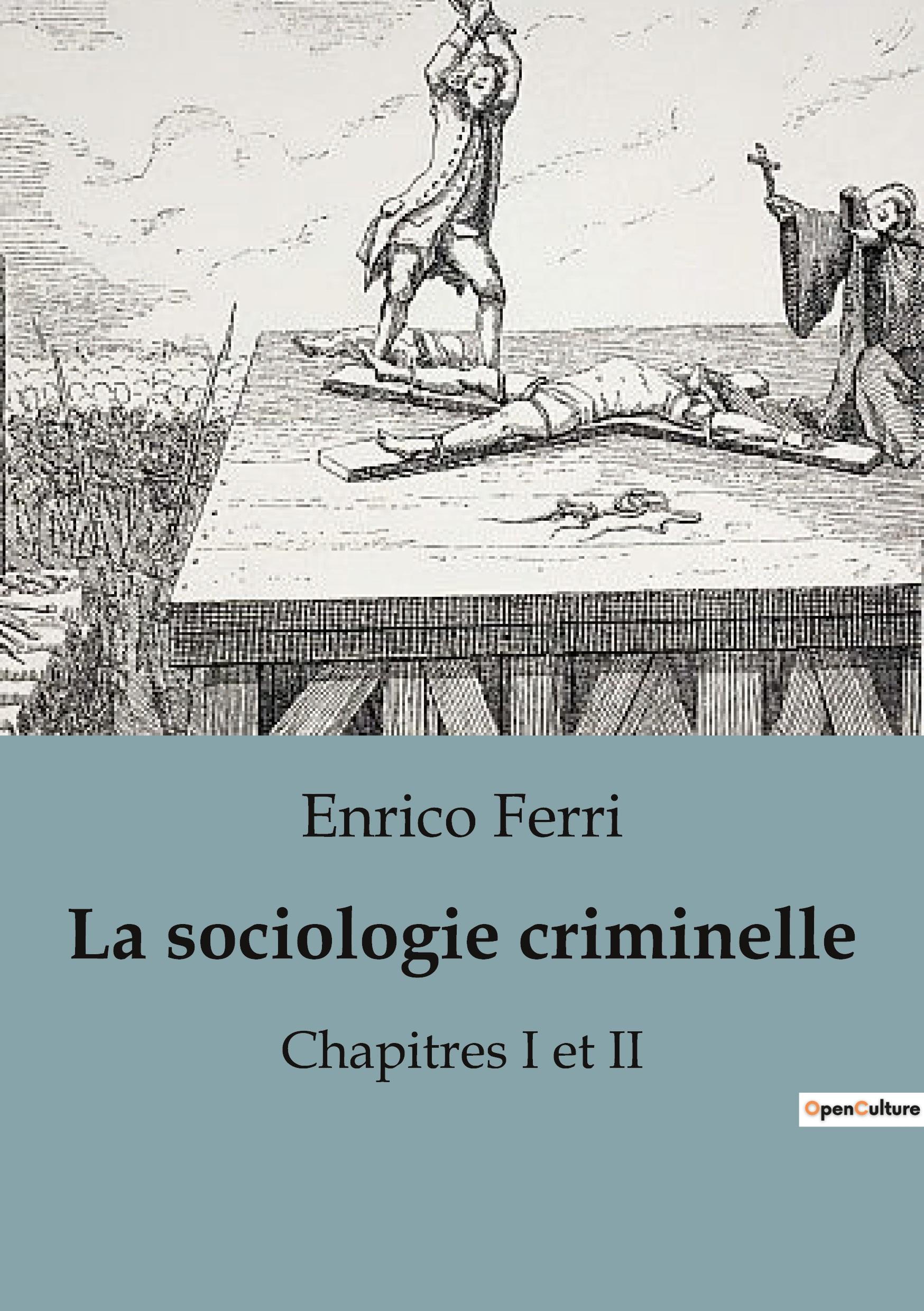 Vorderes Coverbild La sociologie criminelle