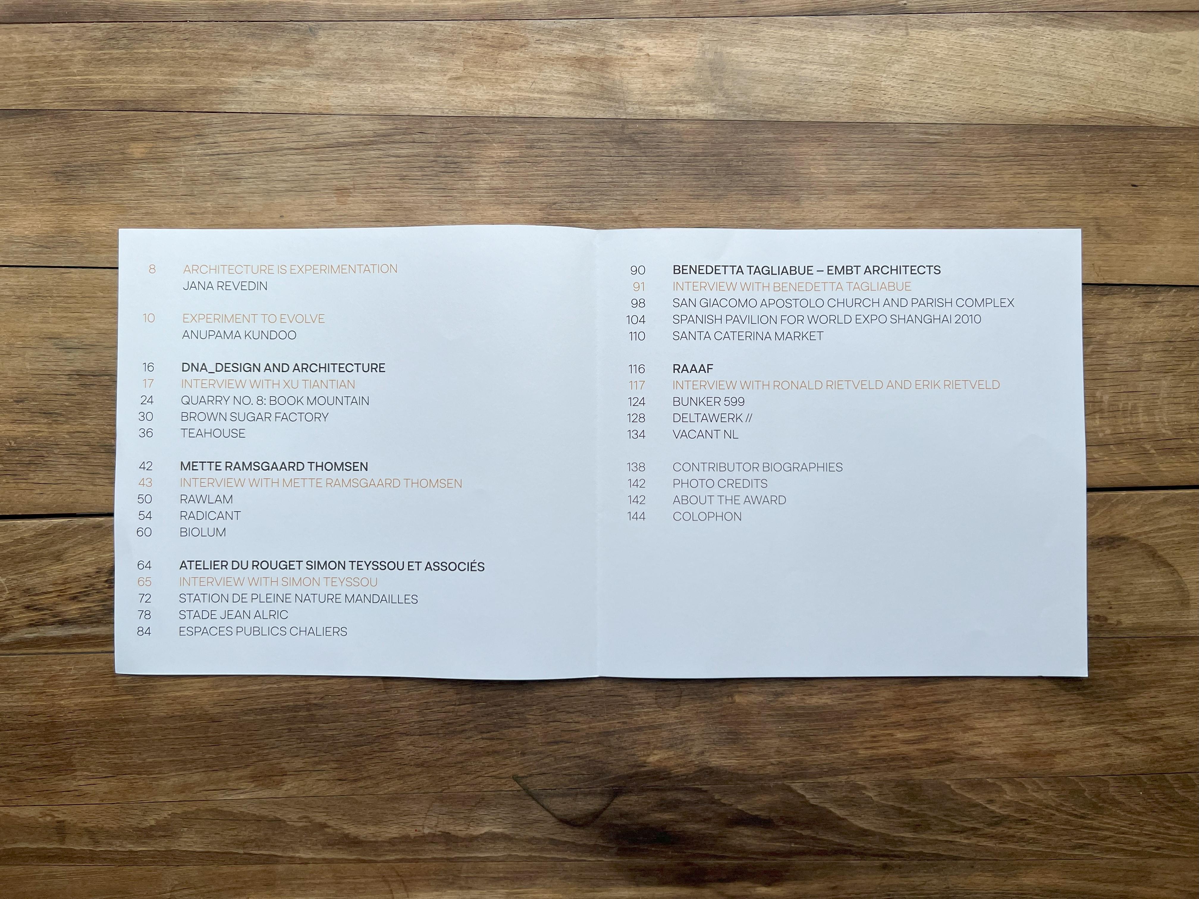 Beispielinhalt (Bild) Architecture Is Experimentation