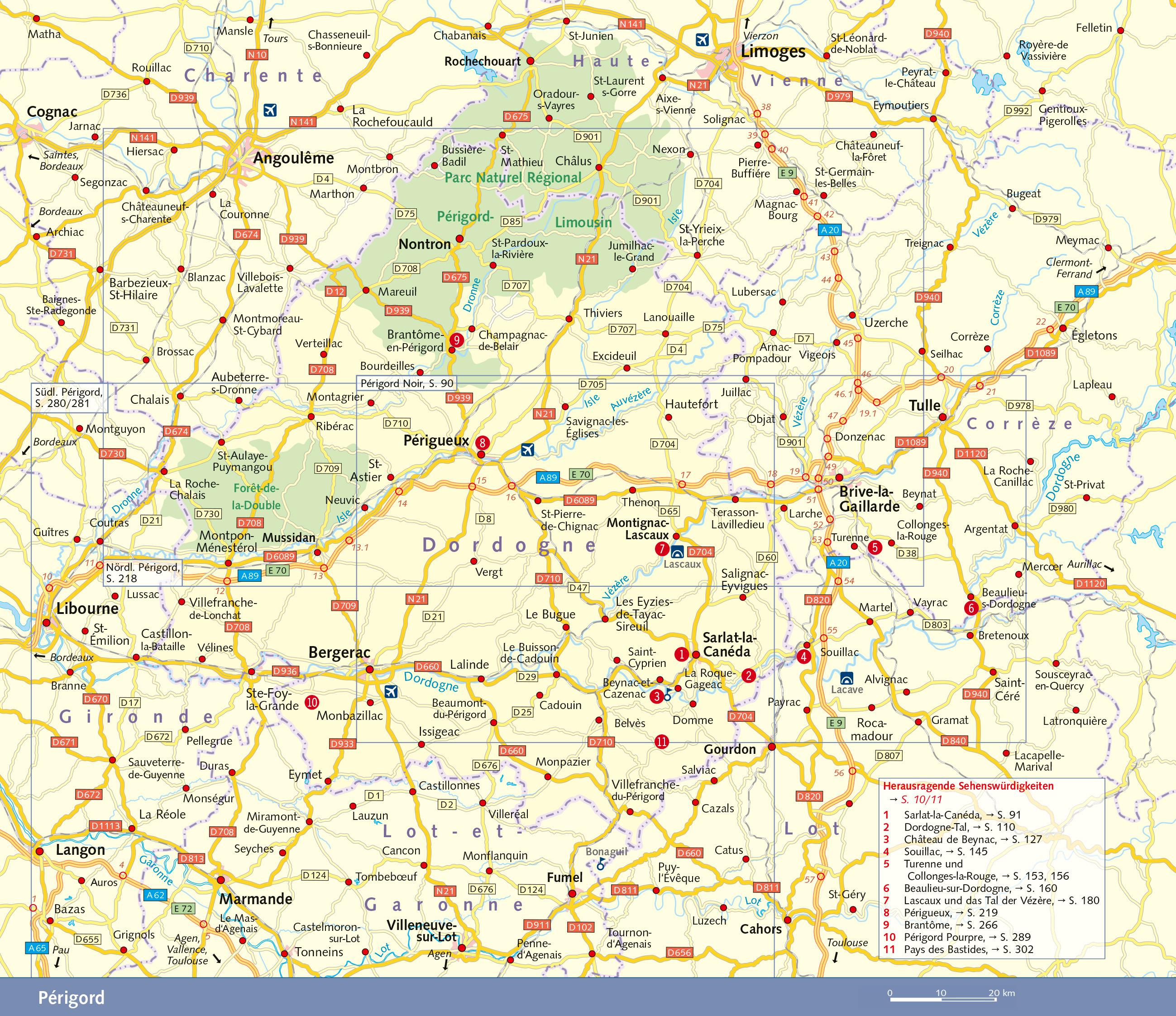 Beispielinhalt (Bild) TRESCHER Reiseführer Périgord