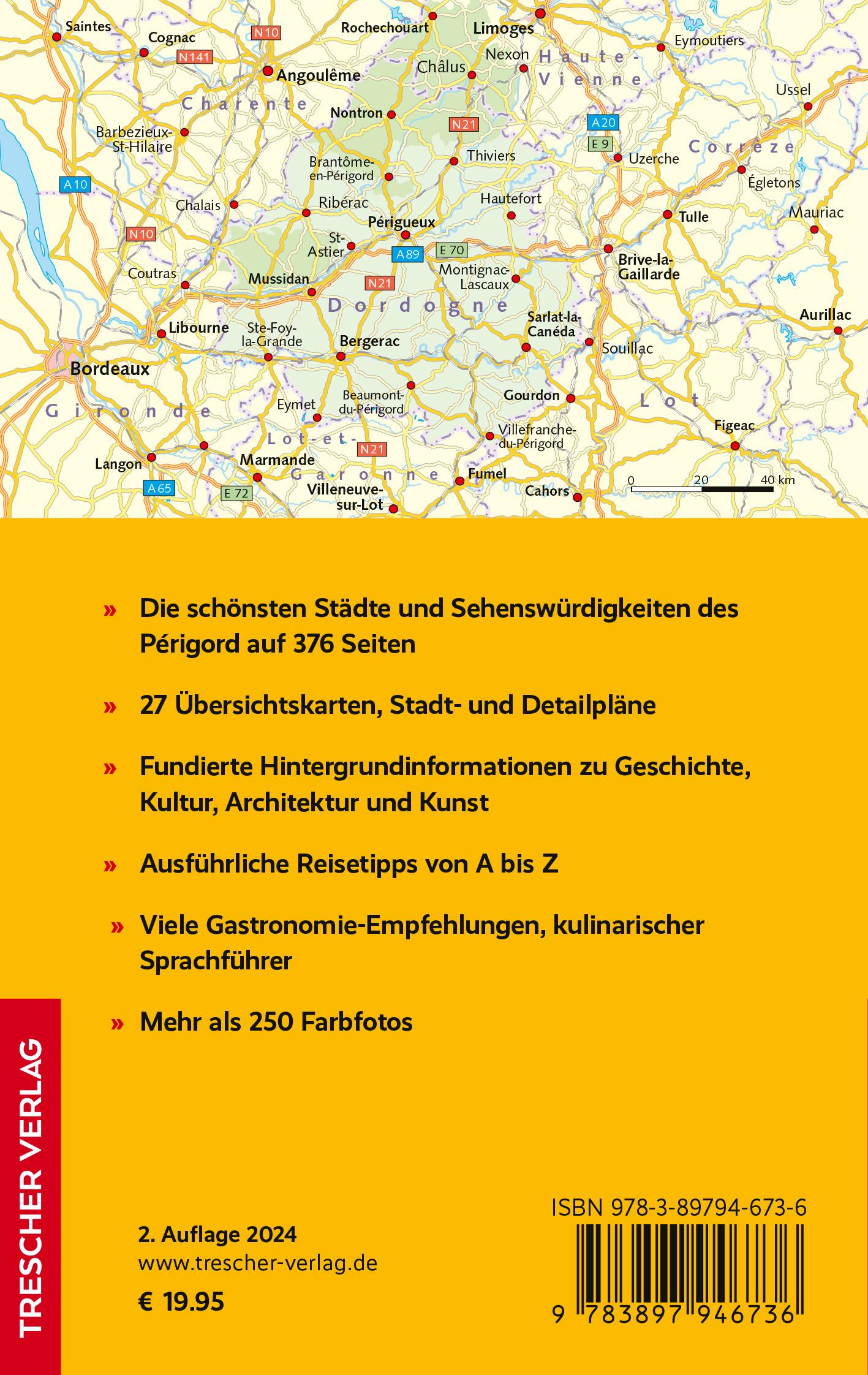 Beispielinhalt (Bild) TRESCHER Reiseführer Périgord