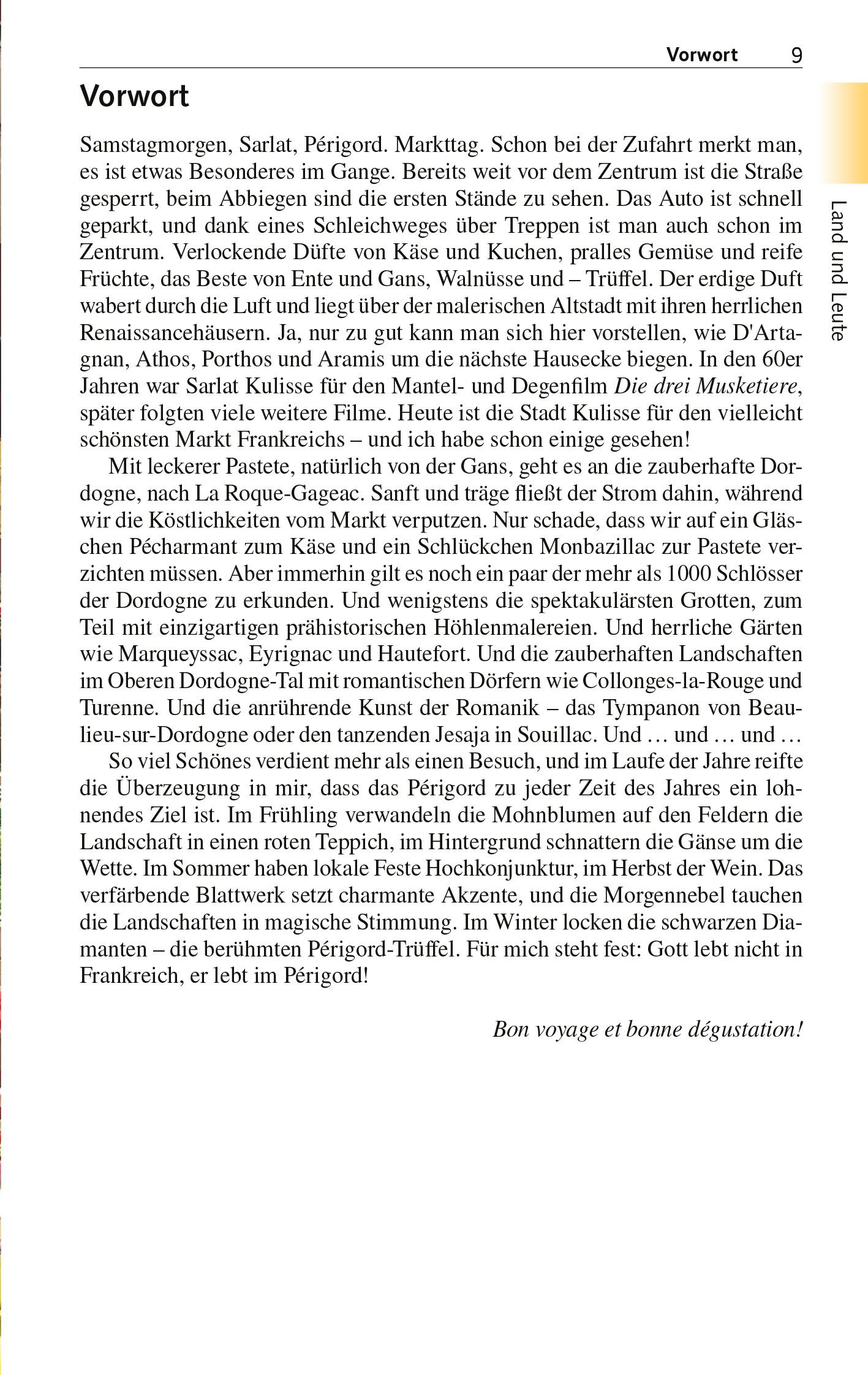 Beispielinhalt (Bild) TRESCHER Reiseführer Périgord