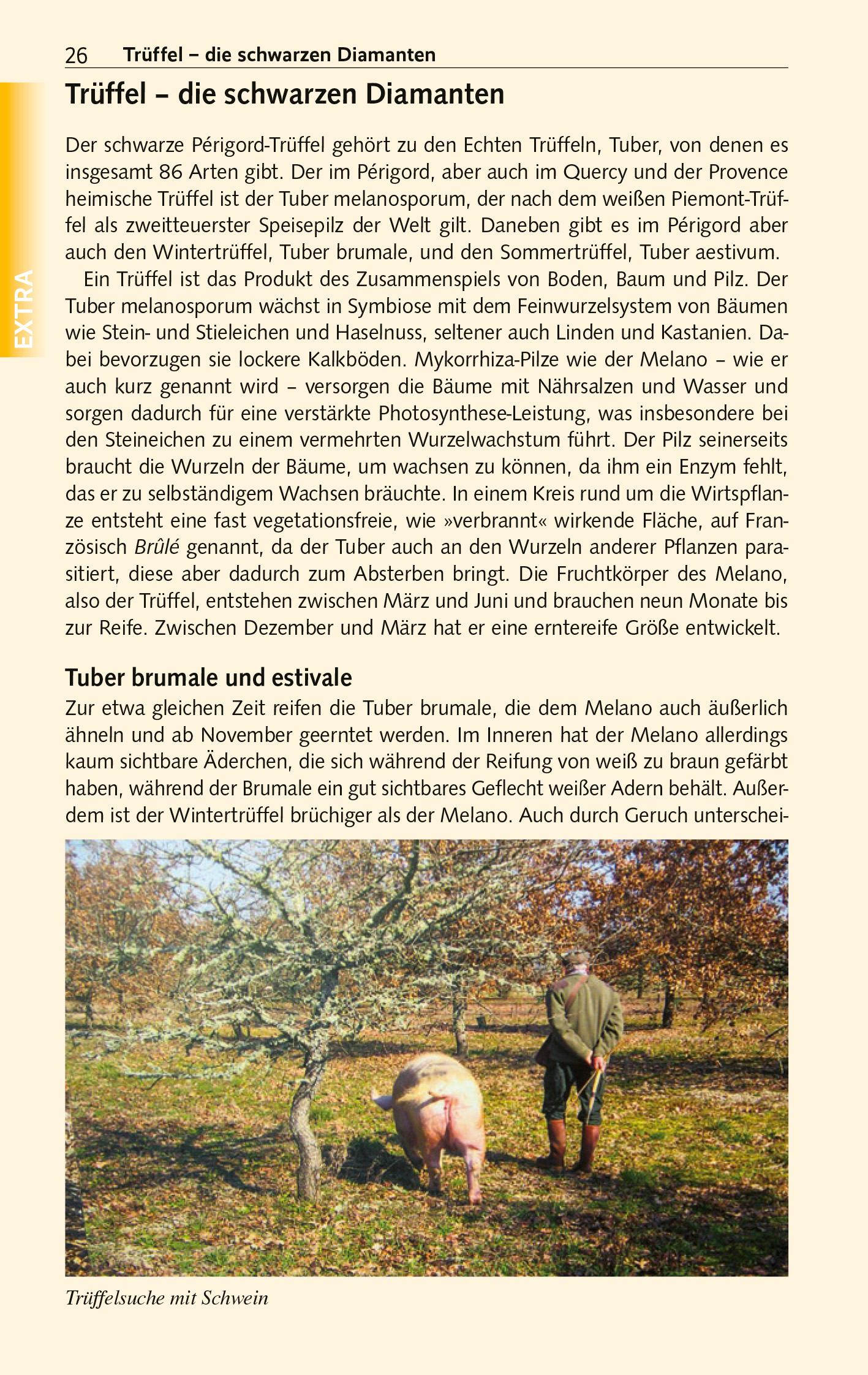 Beispielinhalt (Bild) TRESCHER Reiseführer Périgord