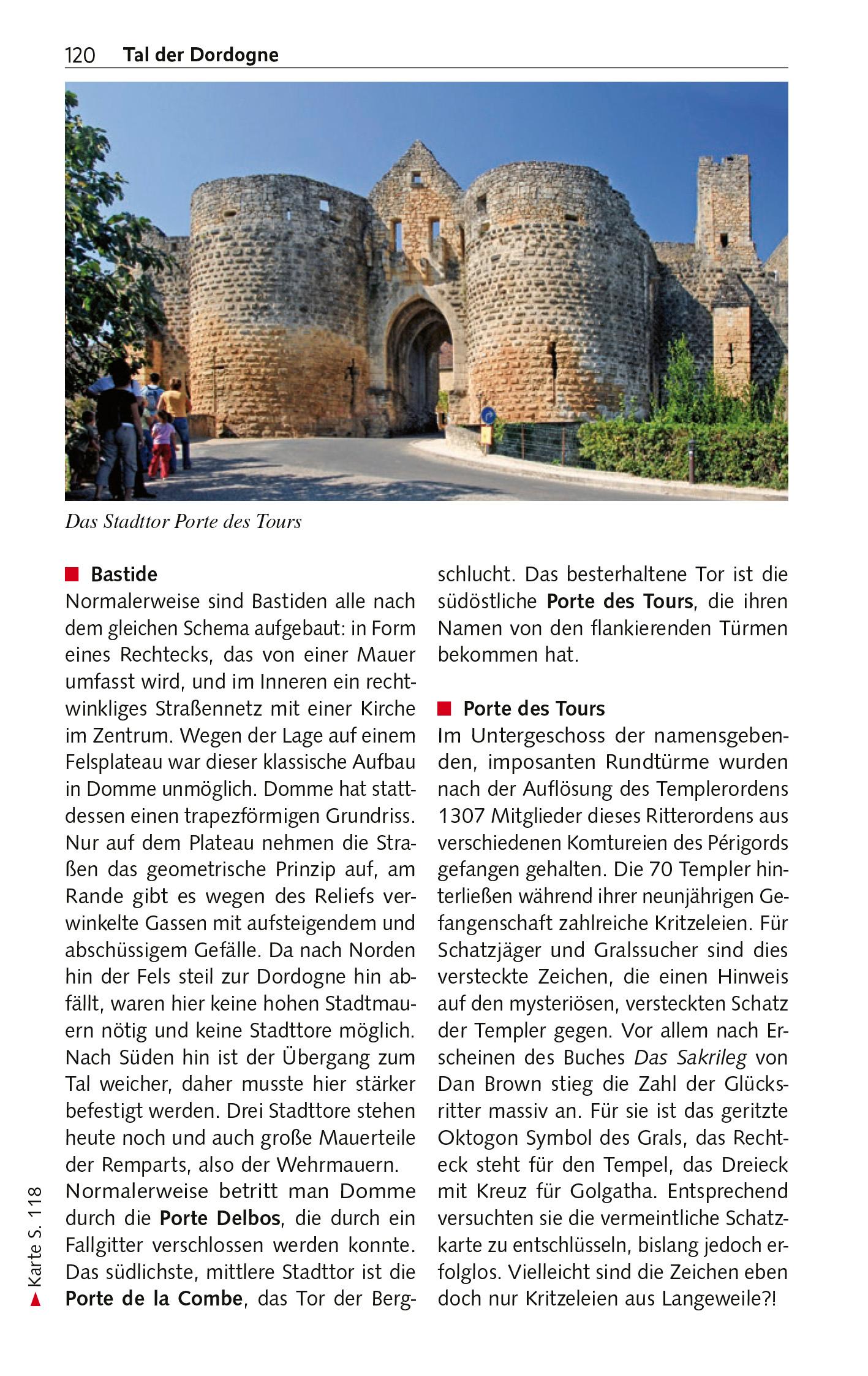 Beispielinhalt (Bild) TRESCHER Reiseführer Périgord