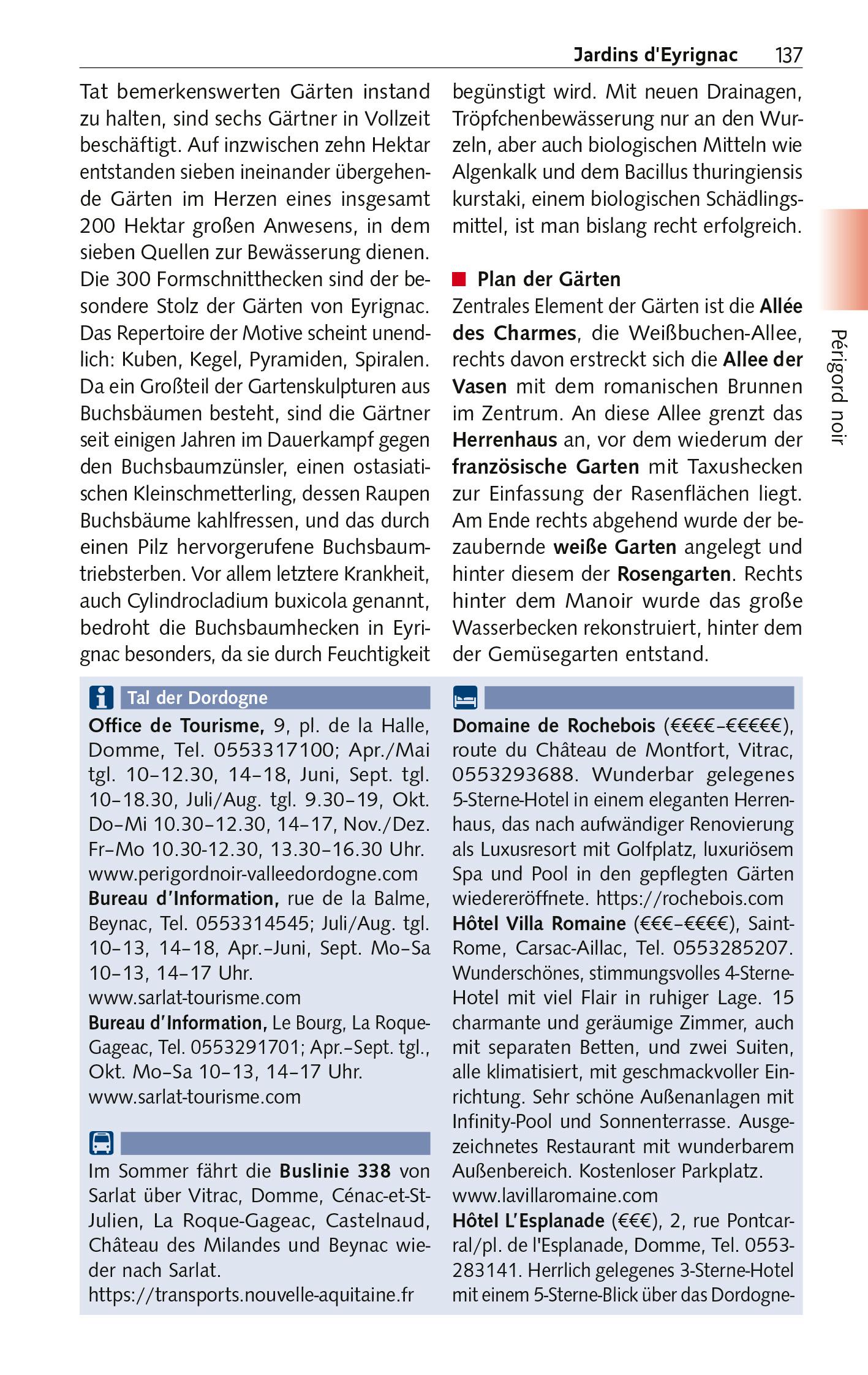 Beispielinhalt (Bild) TRESCHER Reiseführer Périgord