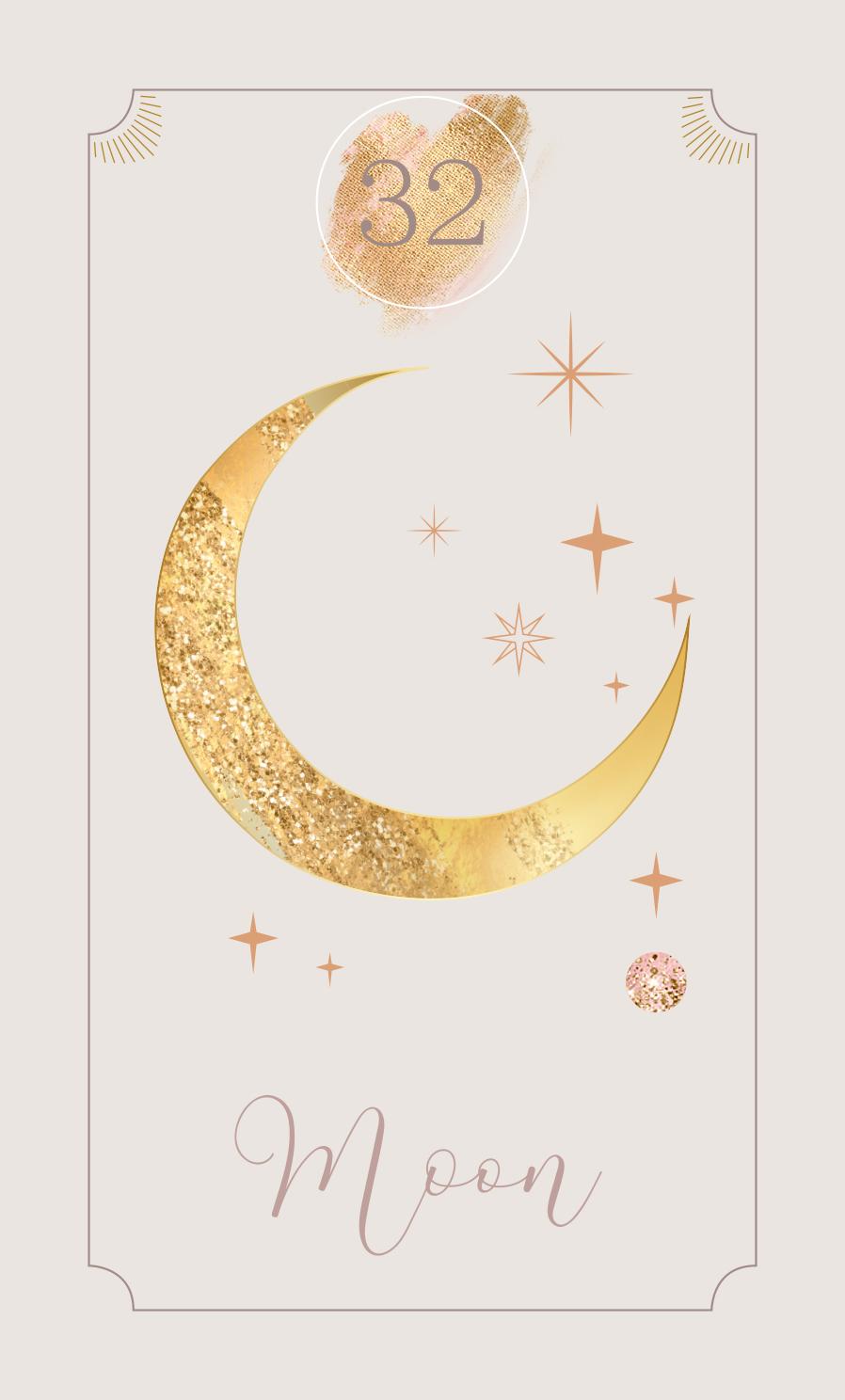 Beispielinhalt (Bild) Azra's Golden Lenormand: 36 Golden Lenormand cards in modern, enchanting design