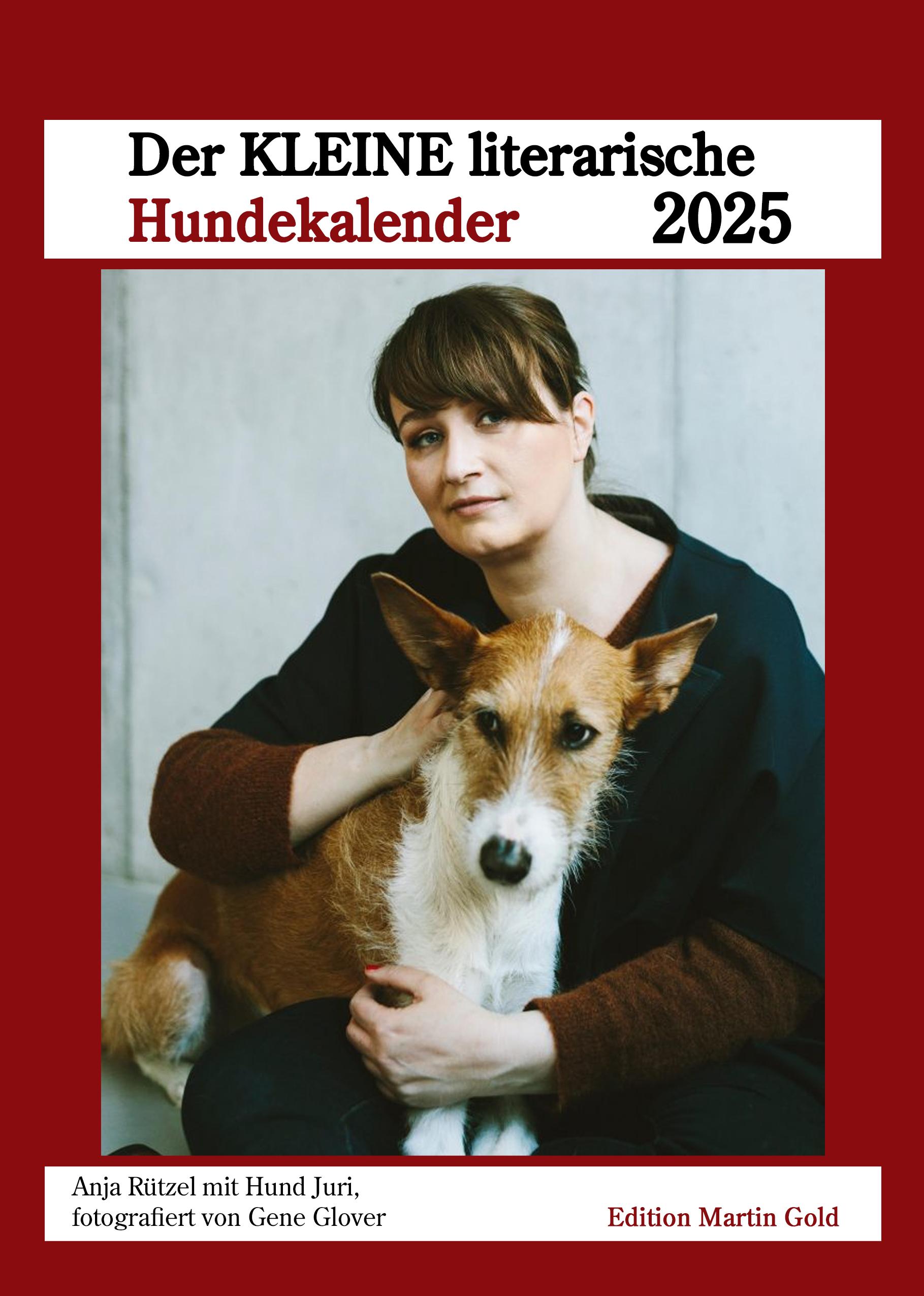 Vorderes Coverbild Der KLEINE literarische Hundekalender2025