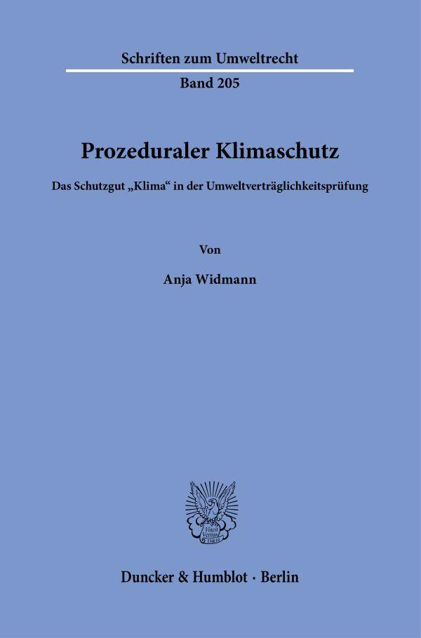 Vorderes Coverbild Prozeduraler Klimaschutz.