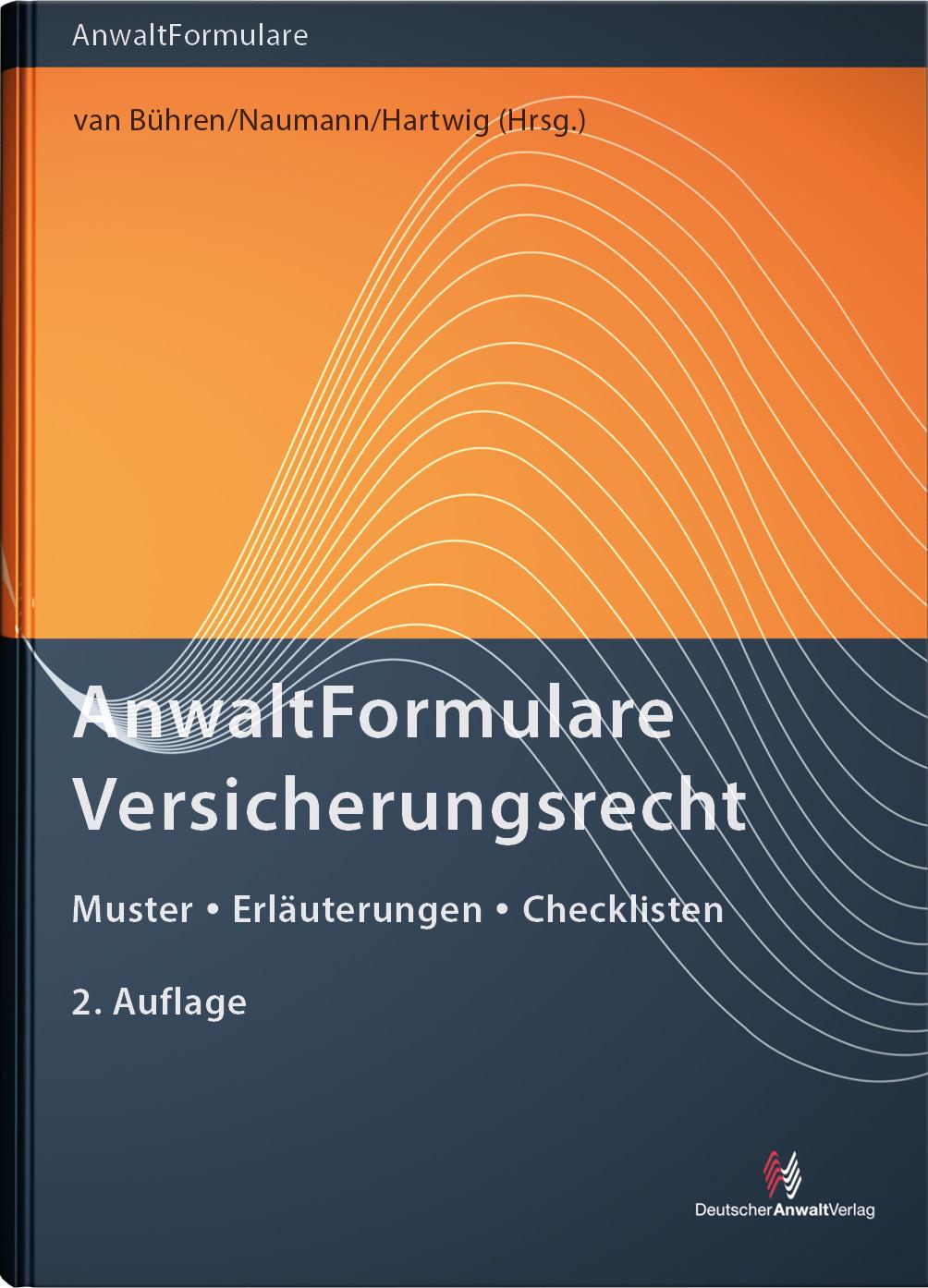 Vorderes Coverbild AnwaltFormulare Versicherungsrecht