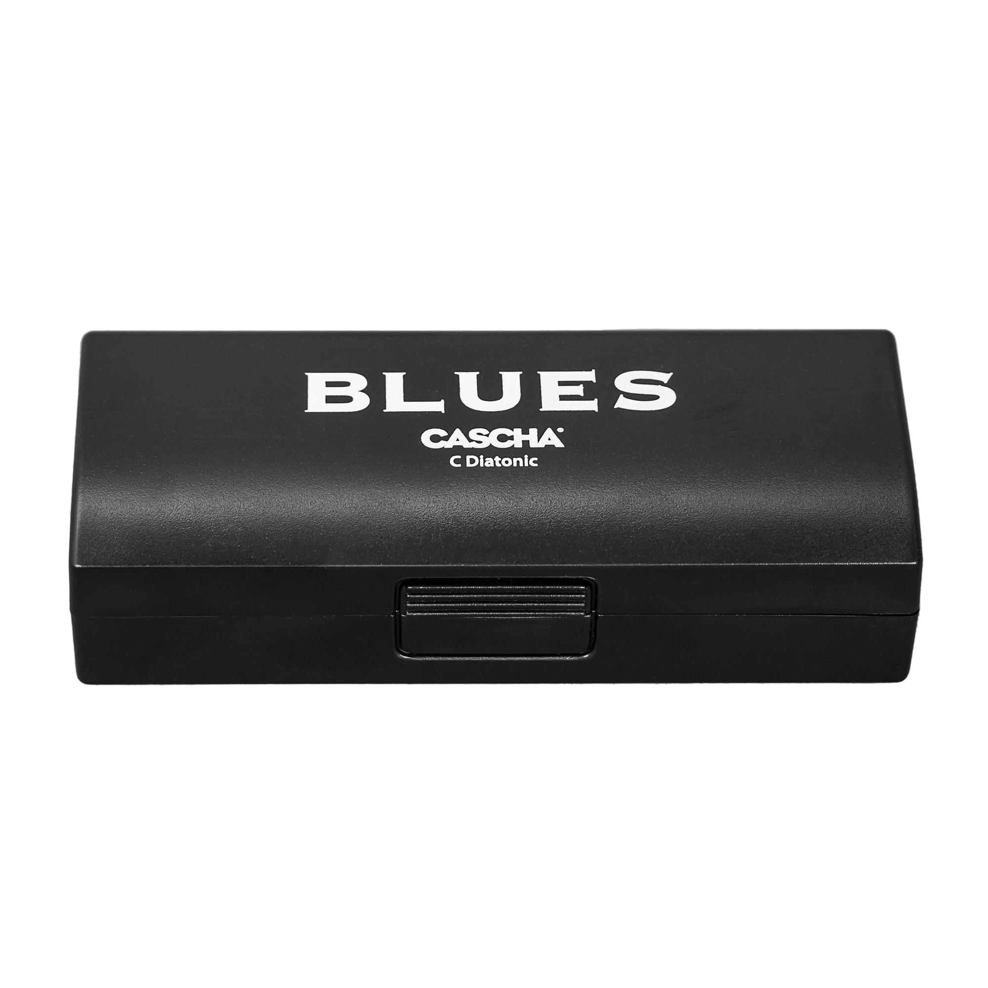 Beispielinhalt (Bild) Blues Harmonica in C (incl. case and cleaning cloth)