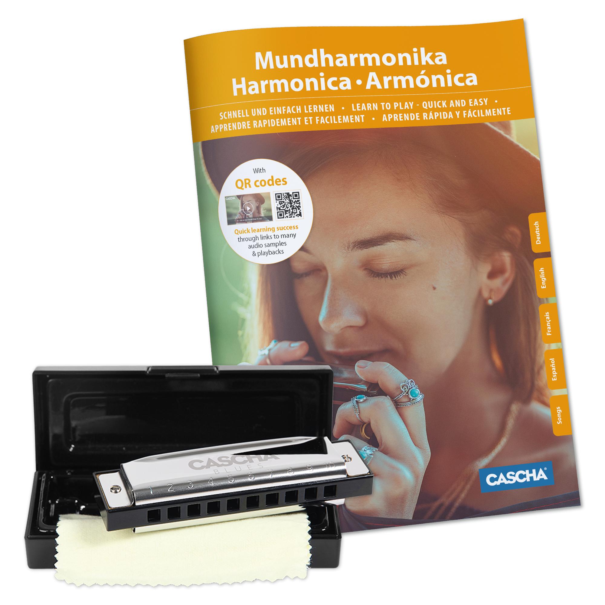 Vorderes Coverbild Blues Harmonica Set, (incl. 4 languages Method (DE/EN/FR/ES), case, cleaning cloth)