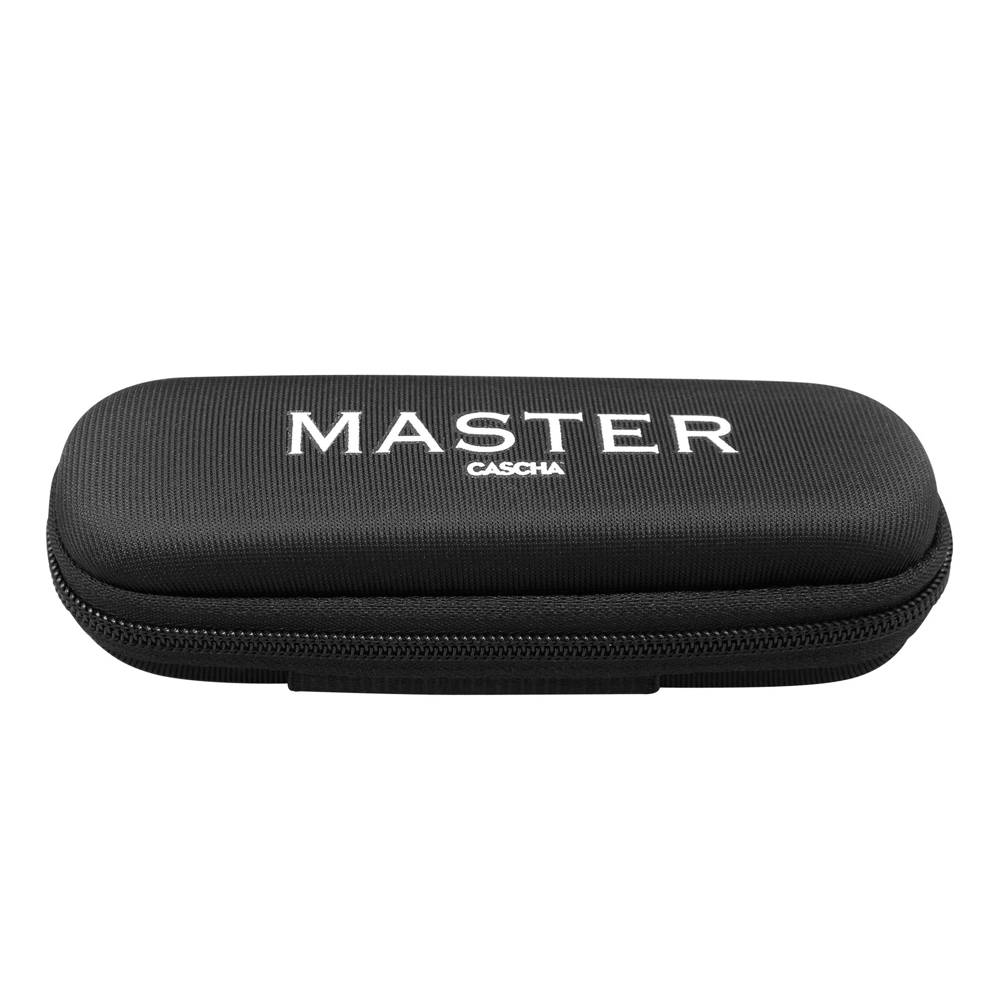 Beispielinhalt (Bild) Master Edition Blues Harmonica in C (incl. soft case and cleaning cloth)