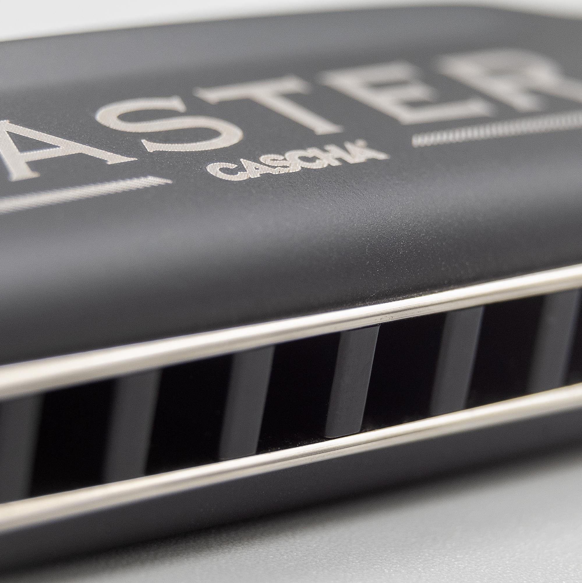 Beispielinhalt (Bild) Master Edition Blues Harmonica in C (incl. soft case and cleaning cloth)