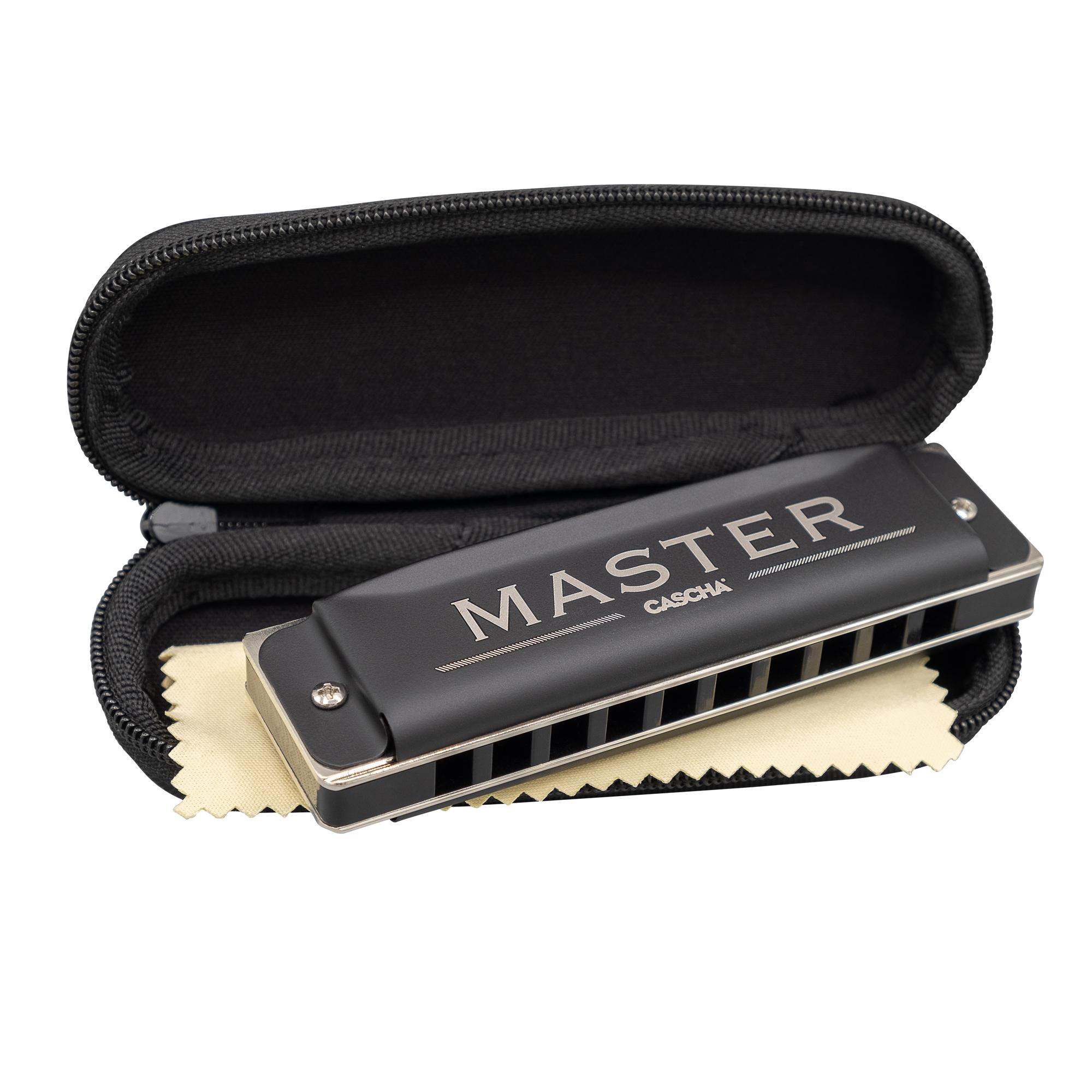 Vorderes Coverbild Master Edition Blues Harmonica in C (incl. soft case and cleaning cloth)