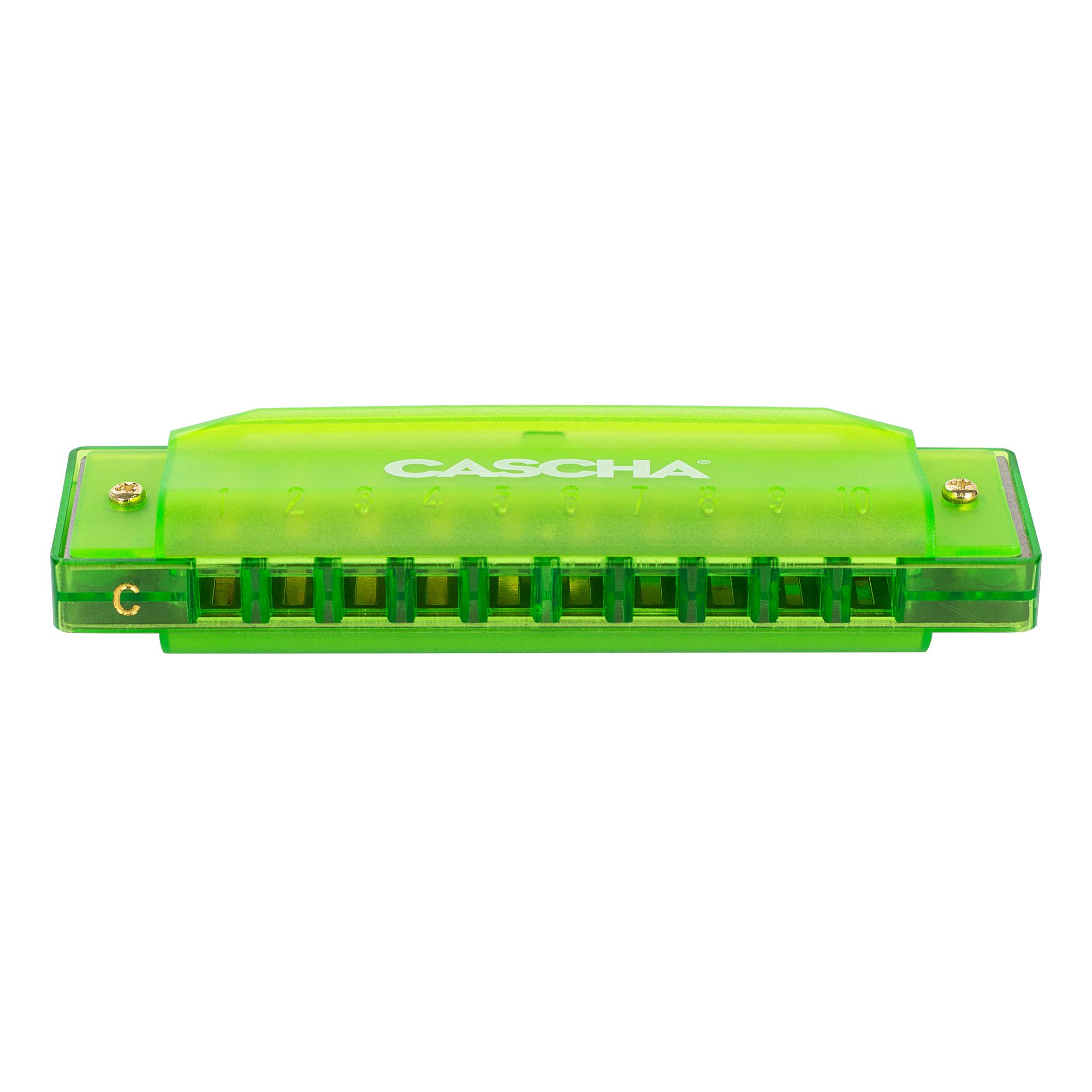Beispielinhalt (Bild) Fun Blues Mundharmonika Green (incl. hard case and flyer)