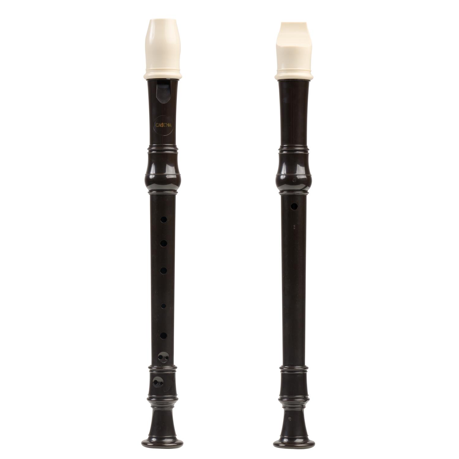 Beispielinhalt (Bild) Plastic Soprano Recorder brown  - Baroque Fingering