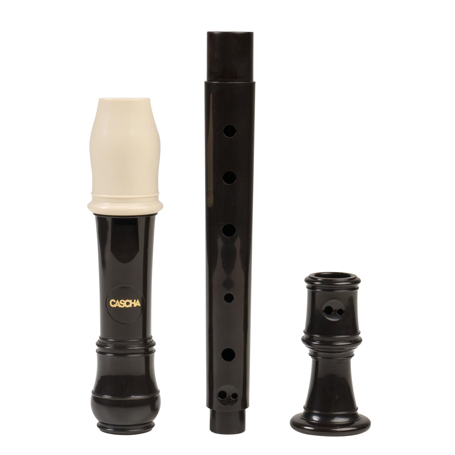 Beispielinhalt (Bild) Plastic Soprano Recorder brown  - Baroque Fingering