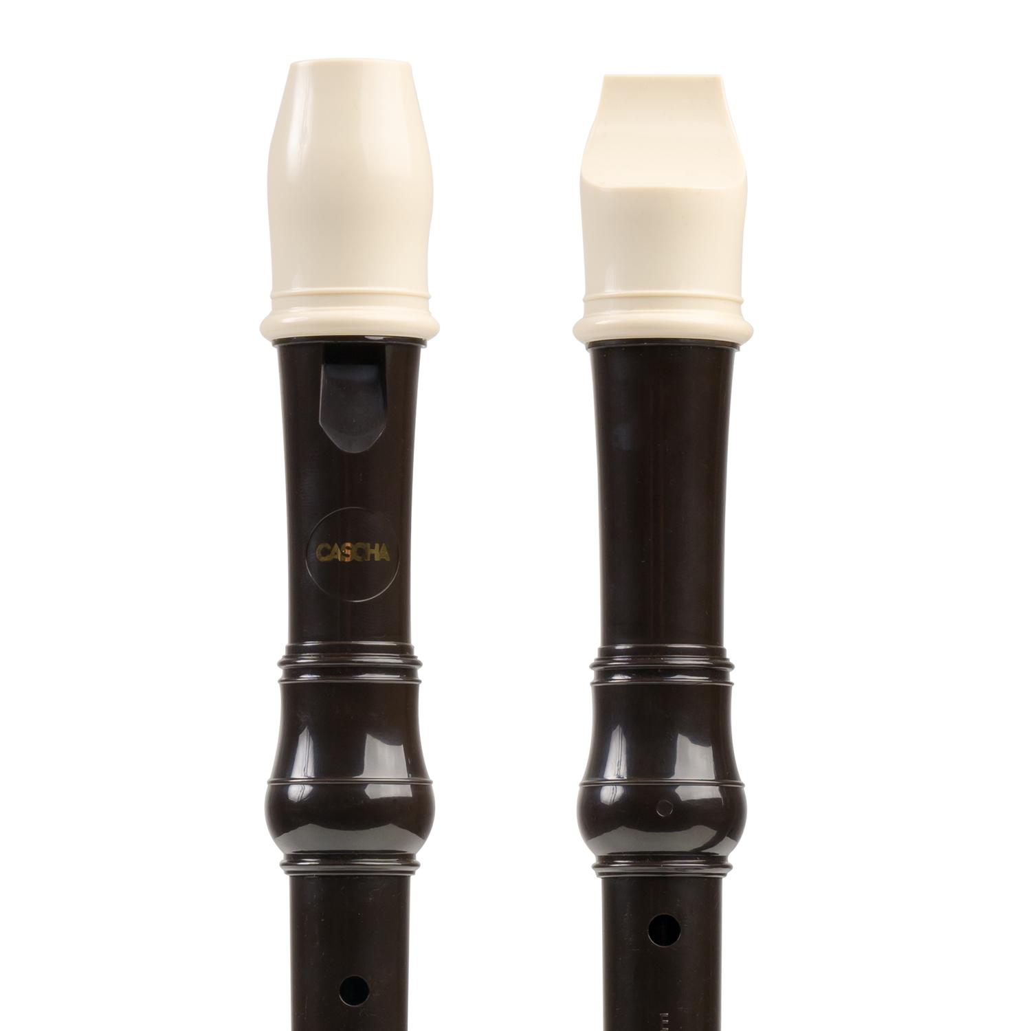 Beispielinhalt (Bild) Plastic Soprano Recorder brown  - Baroque Fingering