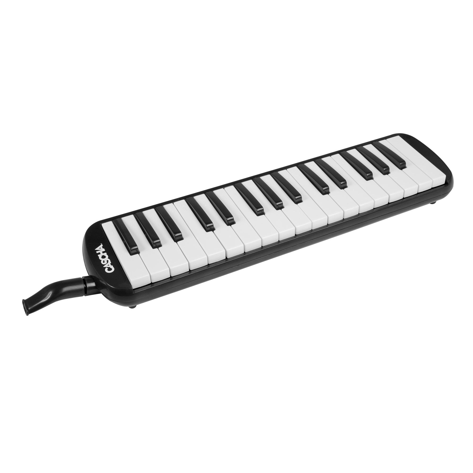 Beispielinhalt (Bild) Melodica Set Black (incl. German method. case. mouthpiece)