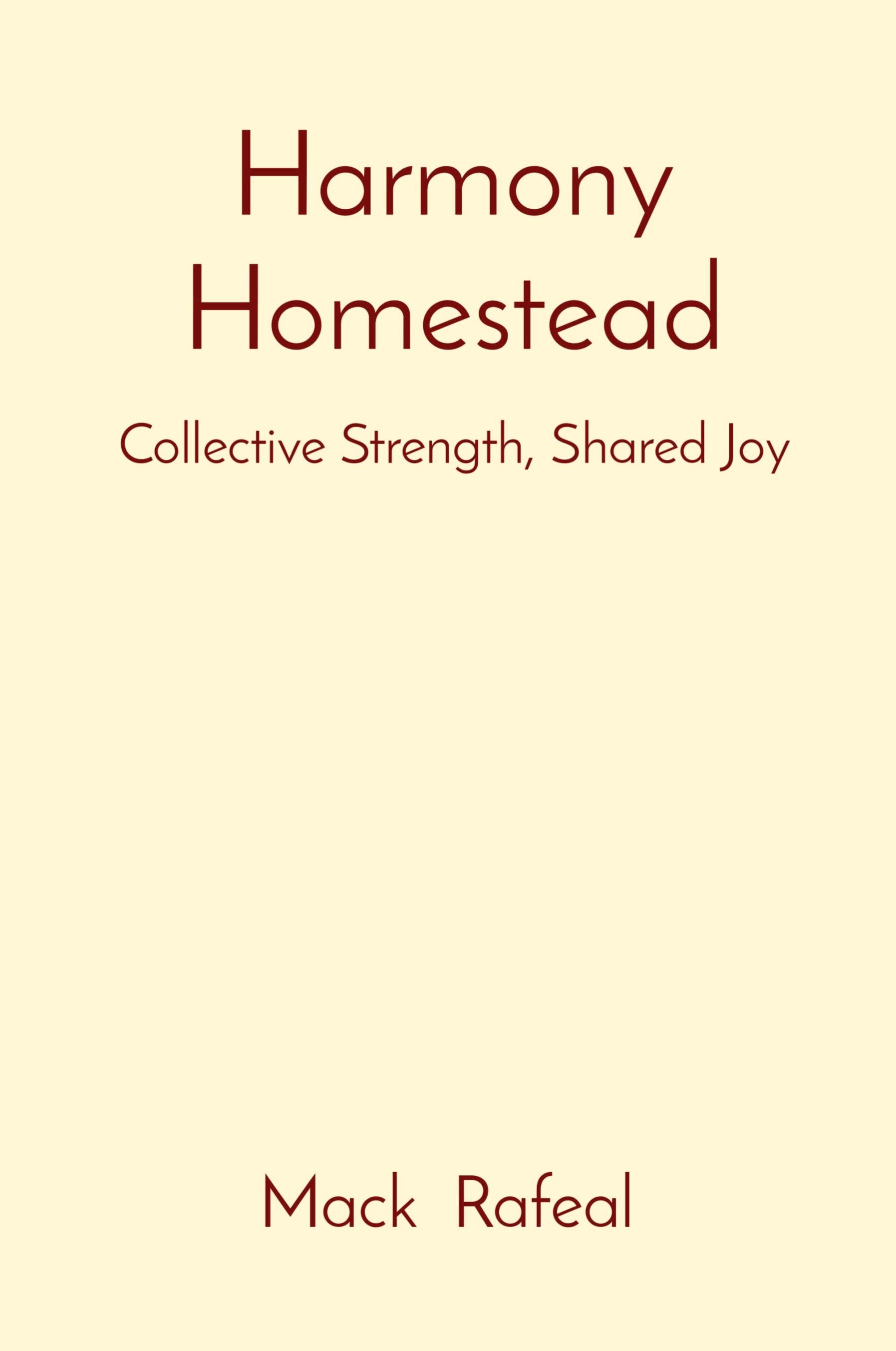 Vorderes Coverbild Harmony Homestead