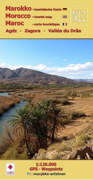 Vorderes Coverbild N12: Agdz . Zagora . Vallée du Drâa . 1:120.000