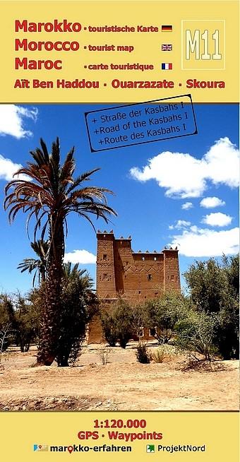 Vorderes Coverbild M11: Aït Ben Haddou - Ouarzazate - Skoura 1:120.000 + GPS-Waypoints
