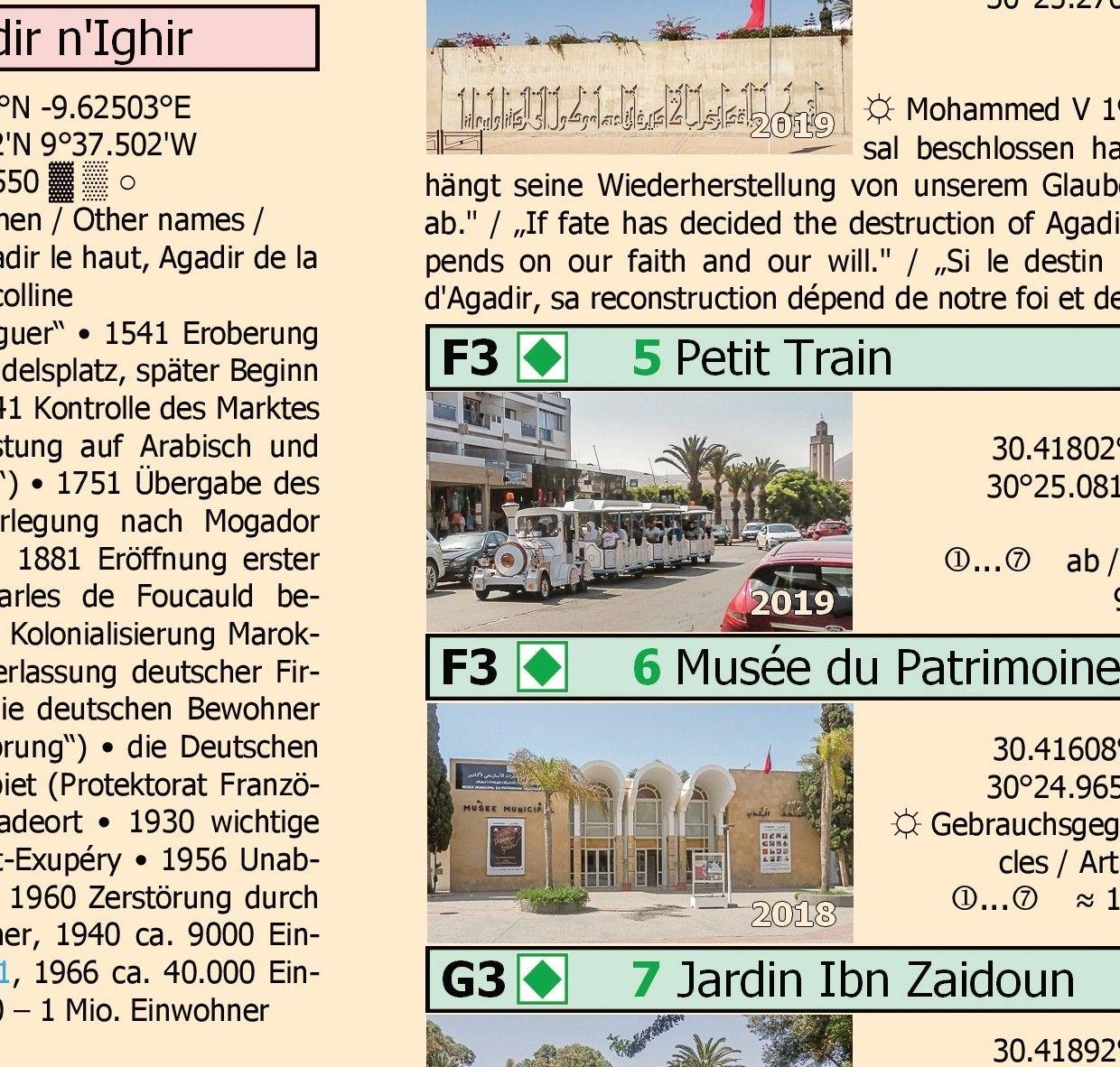Beispielinhalt (Bild) Stadtplan Agadir - Cityplan Inezgane 1:15.000 + GPS-Waypoints