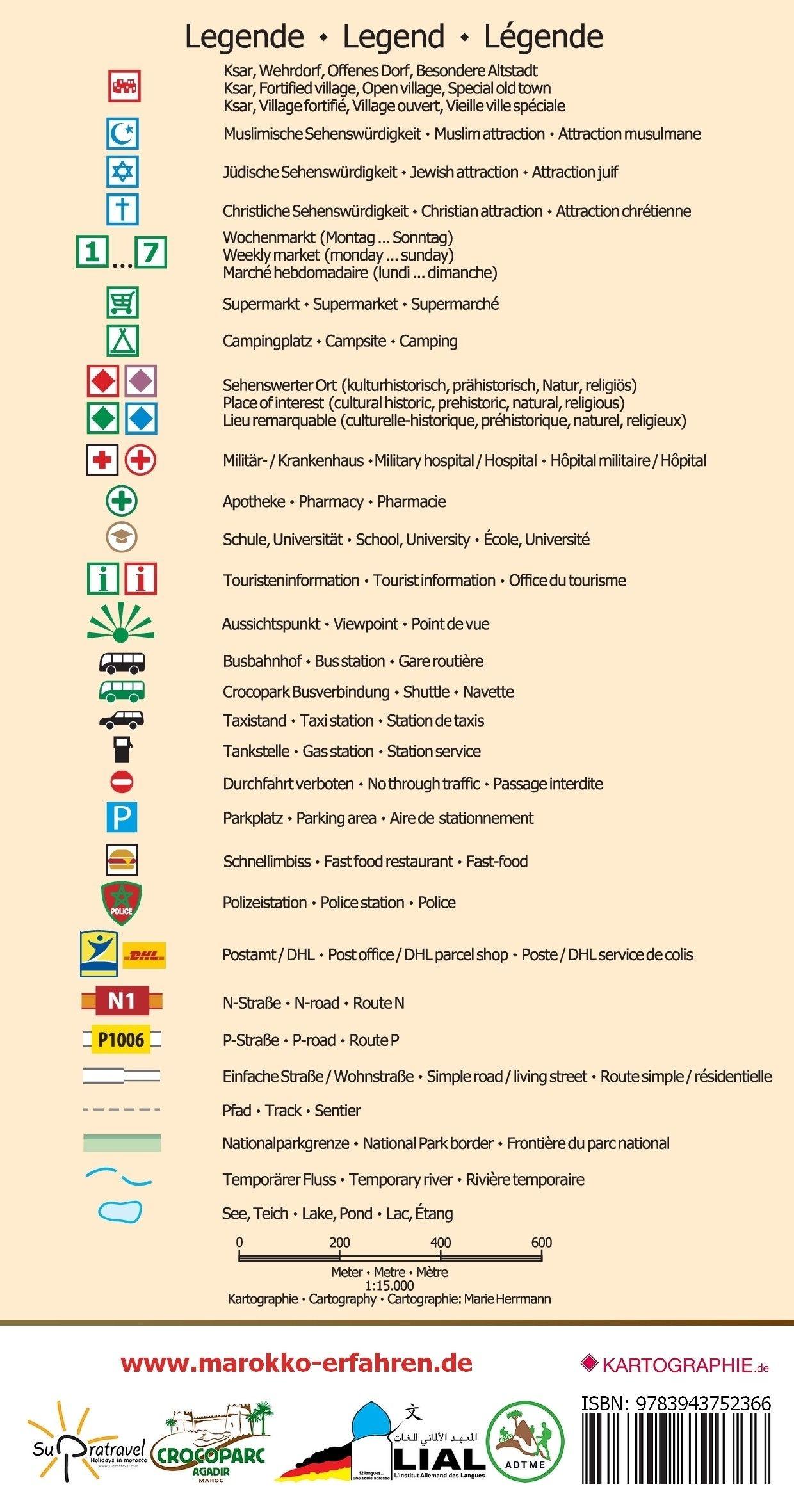 Beispielinhalt (Bild) Stadtplan Agadir - Cityplan Inezgane 1:15.000 + GPS-Waypoints