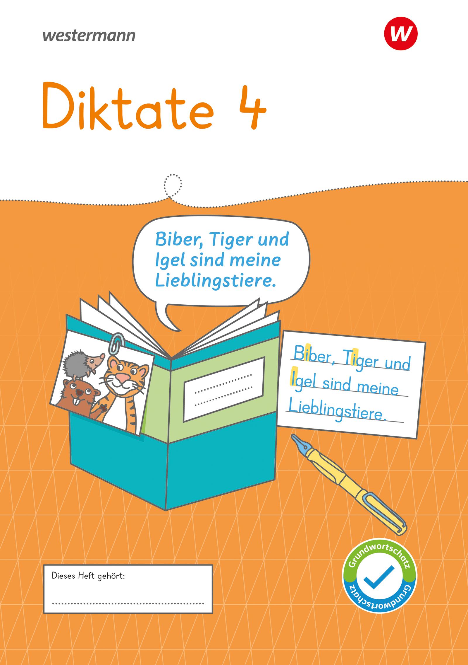 Vorderes Coverbild Westermann Unterrichtsmaterialien Grundschule. Diktate Heft 4