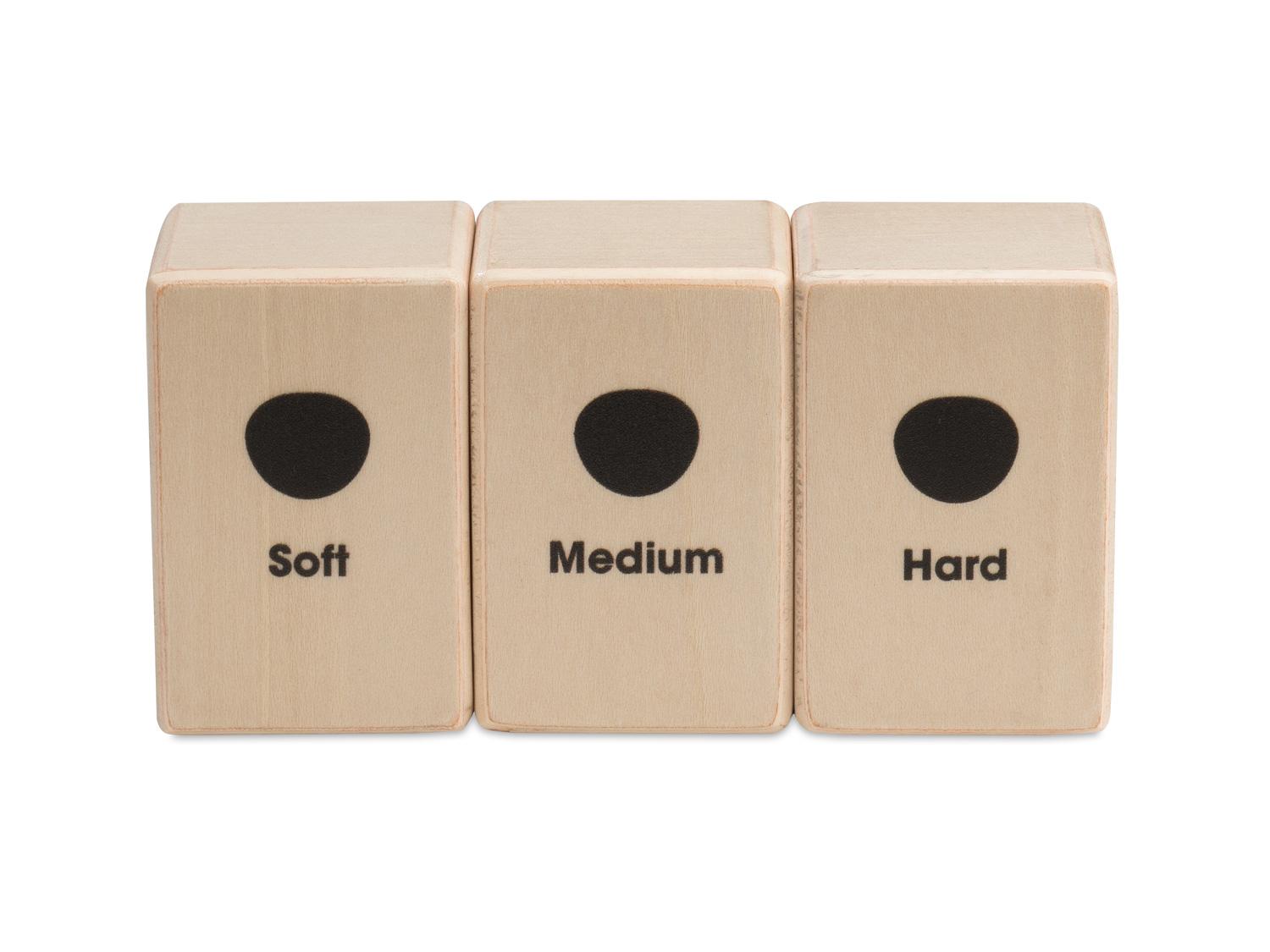 Beispielinhalt (Bild) Mini Cajon Shaker Set (Soft, Medium, Hard)