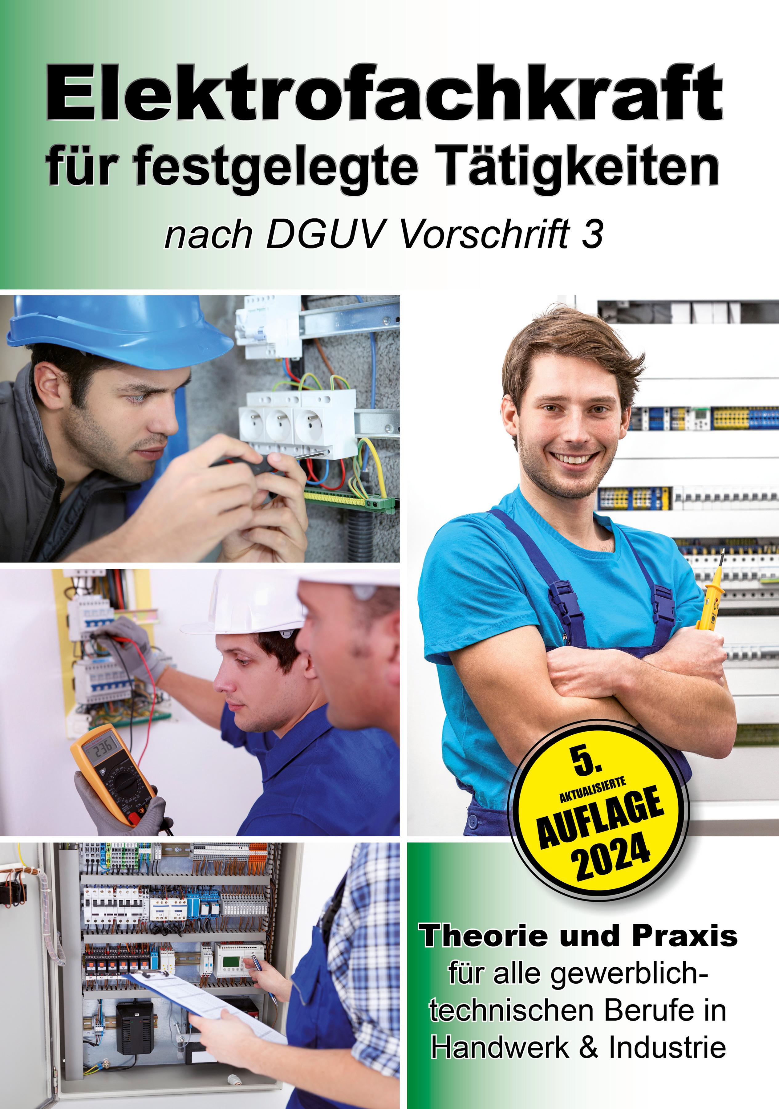 Vorderes Coverbild Elektrofachkraft für festgelegte Tätigkeiten nach DGUV Vorschrift 3