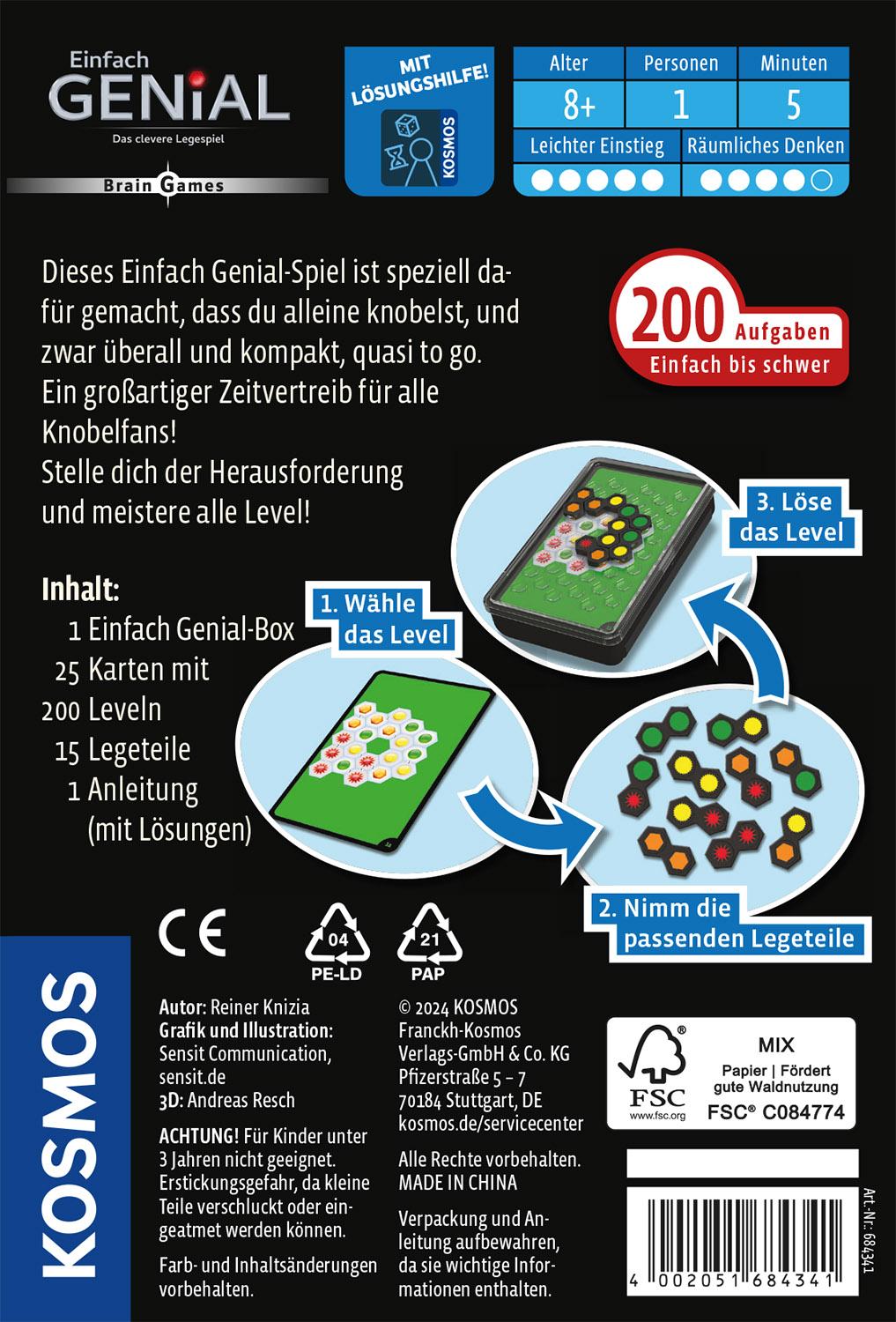 Beispielinhalt (Bild) Einfach Genial Brain Games
