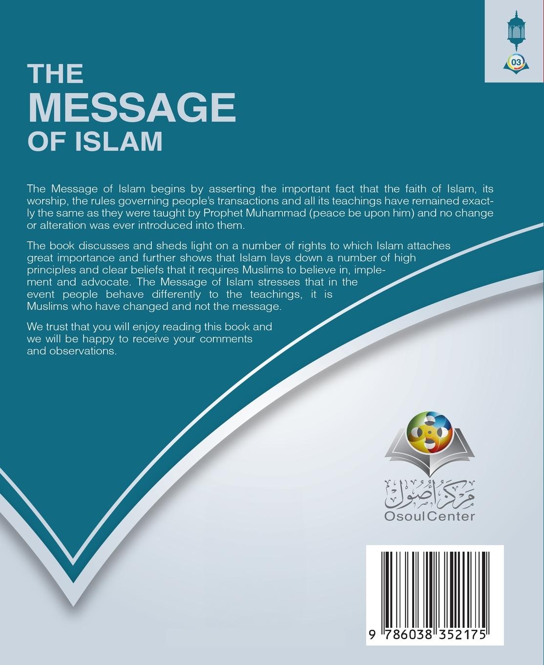Rückseitencover The Message of Islam