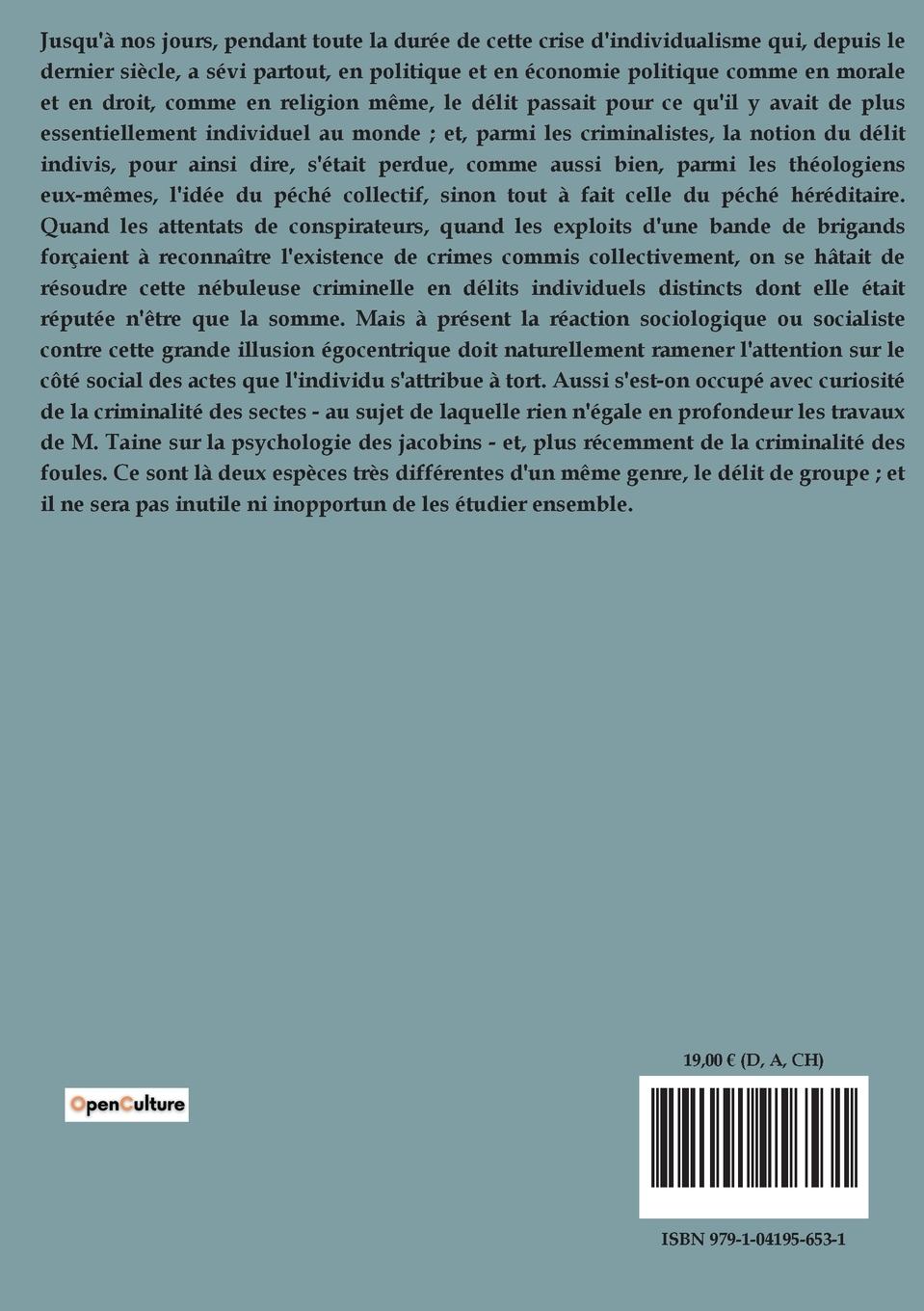 Rückseitencover Essais et mélanges sociologiques