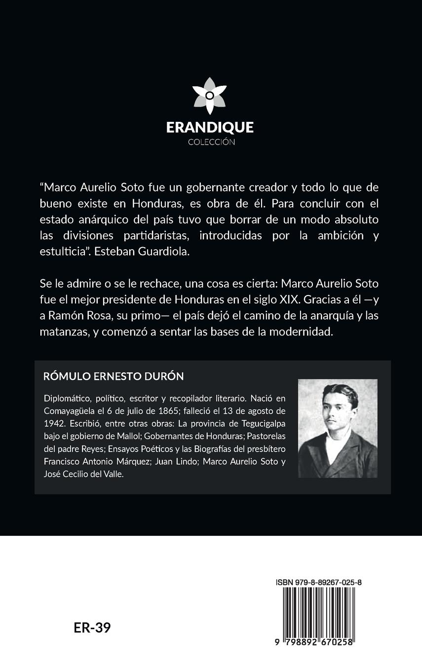 Rückseitencover Biografía del Doctor Marco Aurelio Soto