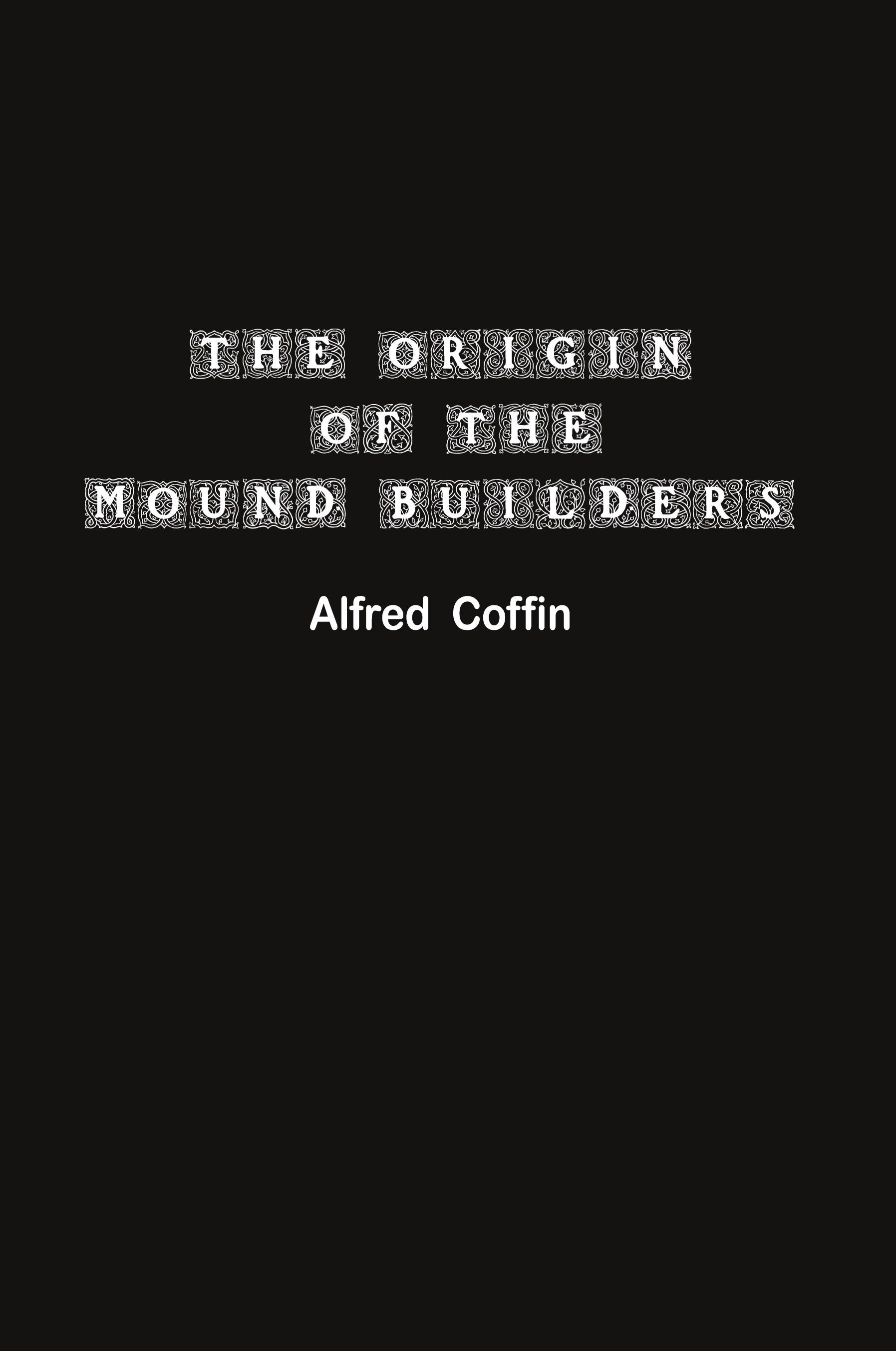 Vorderes Coverbild The Origin of the Mound Builders