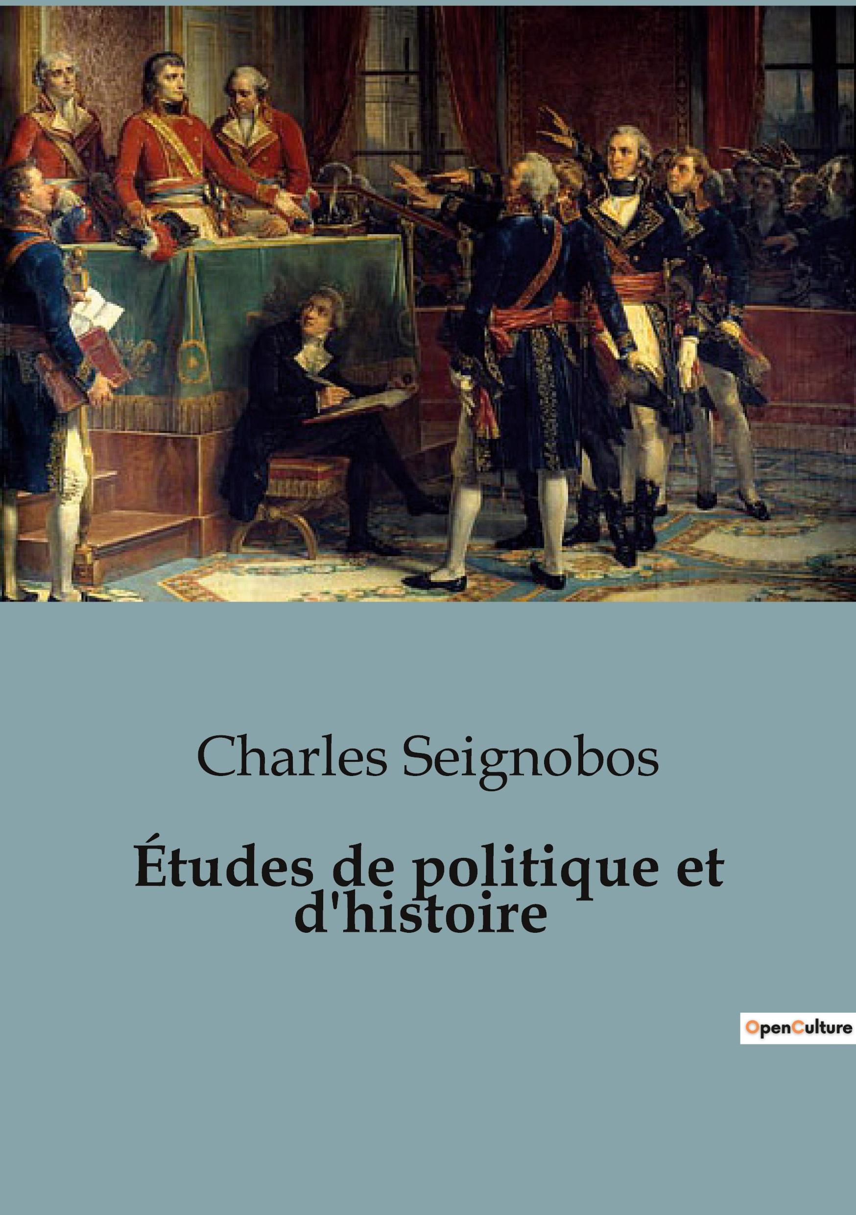 Vorderes Coverbild Études de politique et d'histoire